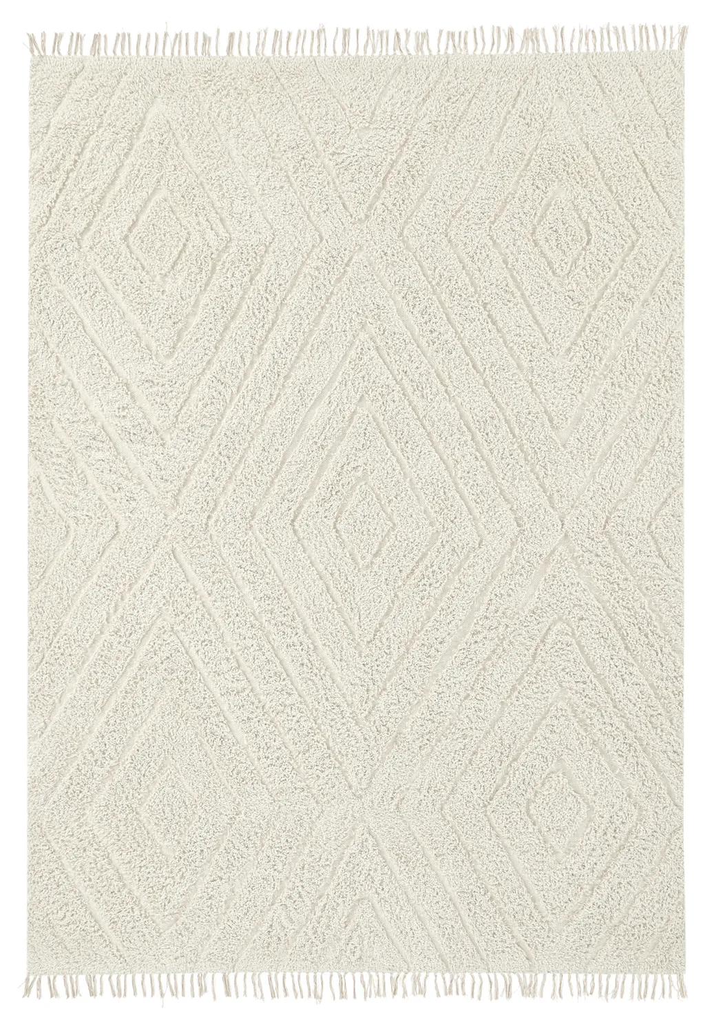 Ryamattor - Amberley Natural Cotton Shaggy (offwhite)