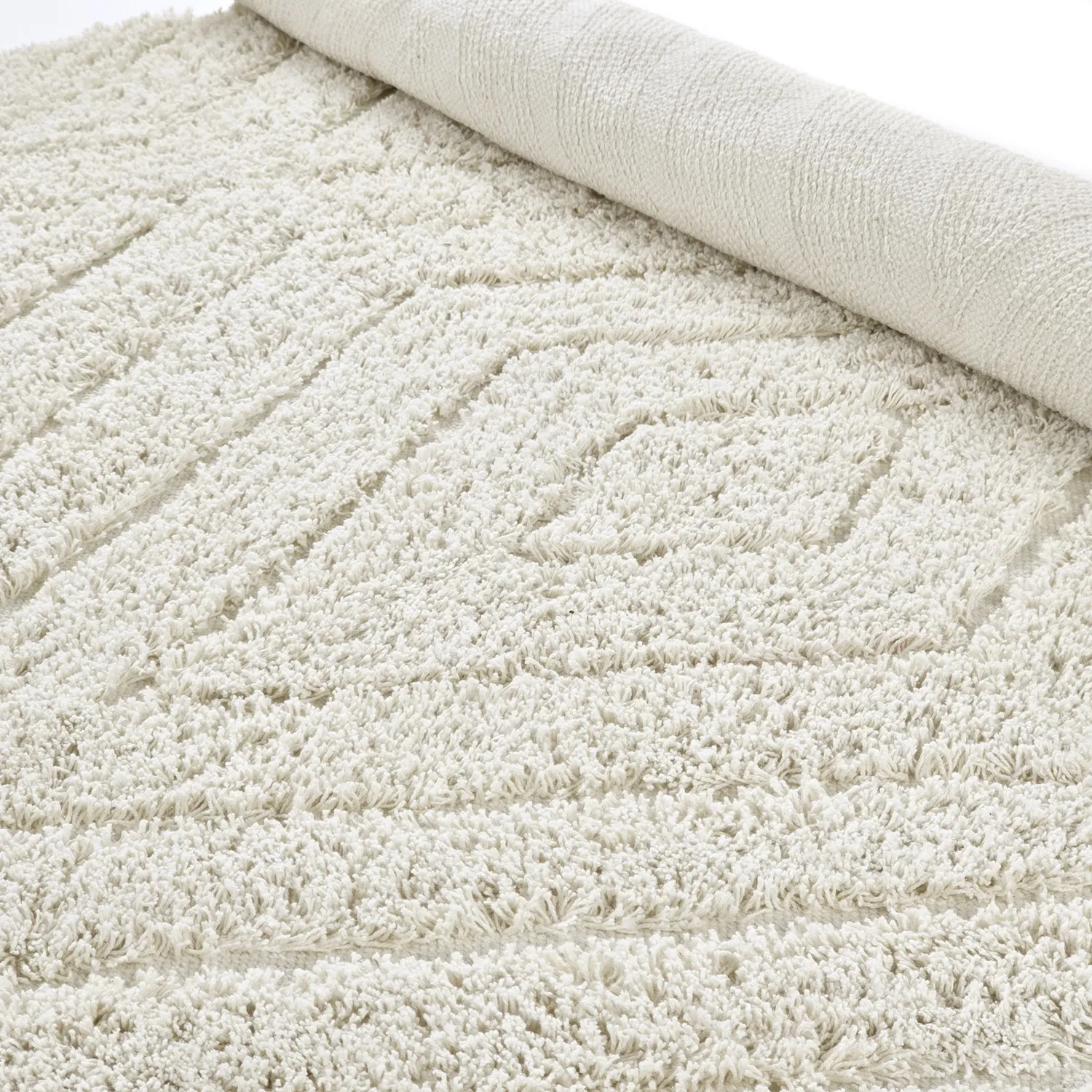 Ryamattor - Amberley Natural Cotton Shaggy (offwhite)