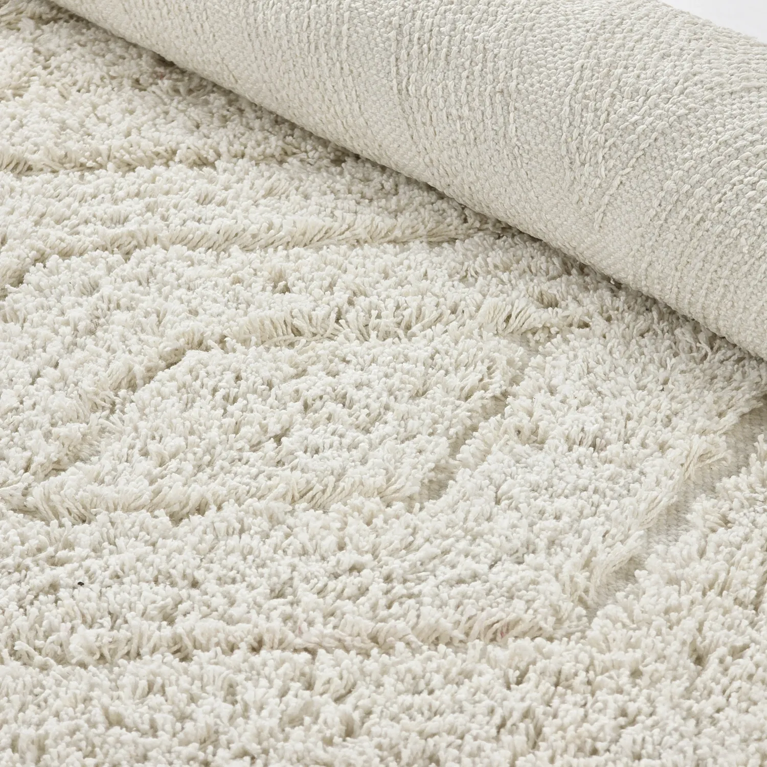Ryamattor - Amberley Natural Cotton Shaggy (offwhite)