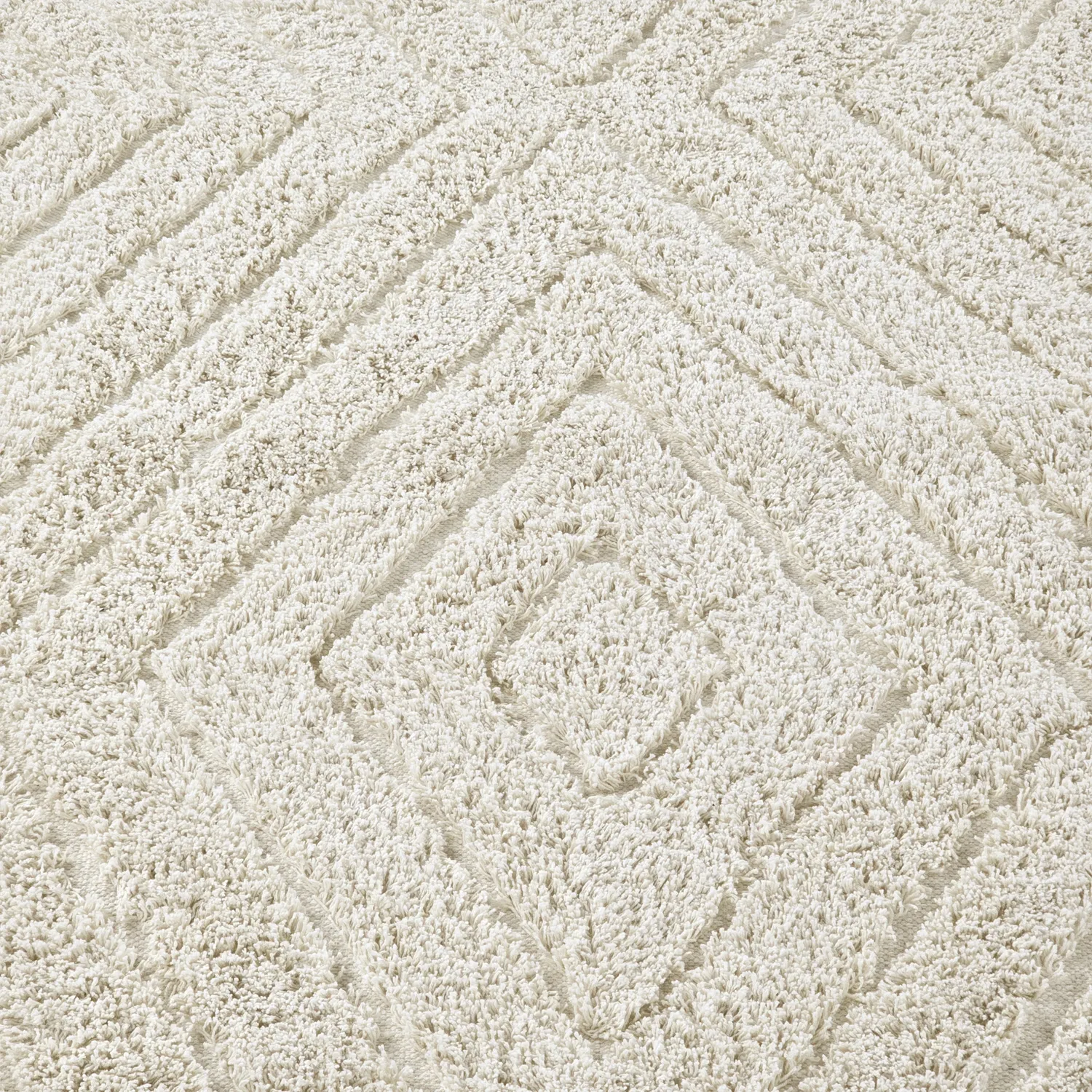 Ryamattor - Amberley Natural Cotton Shaggy (offwhite)