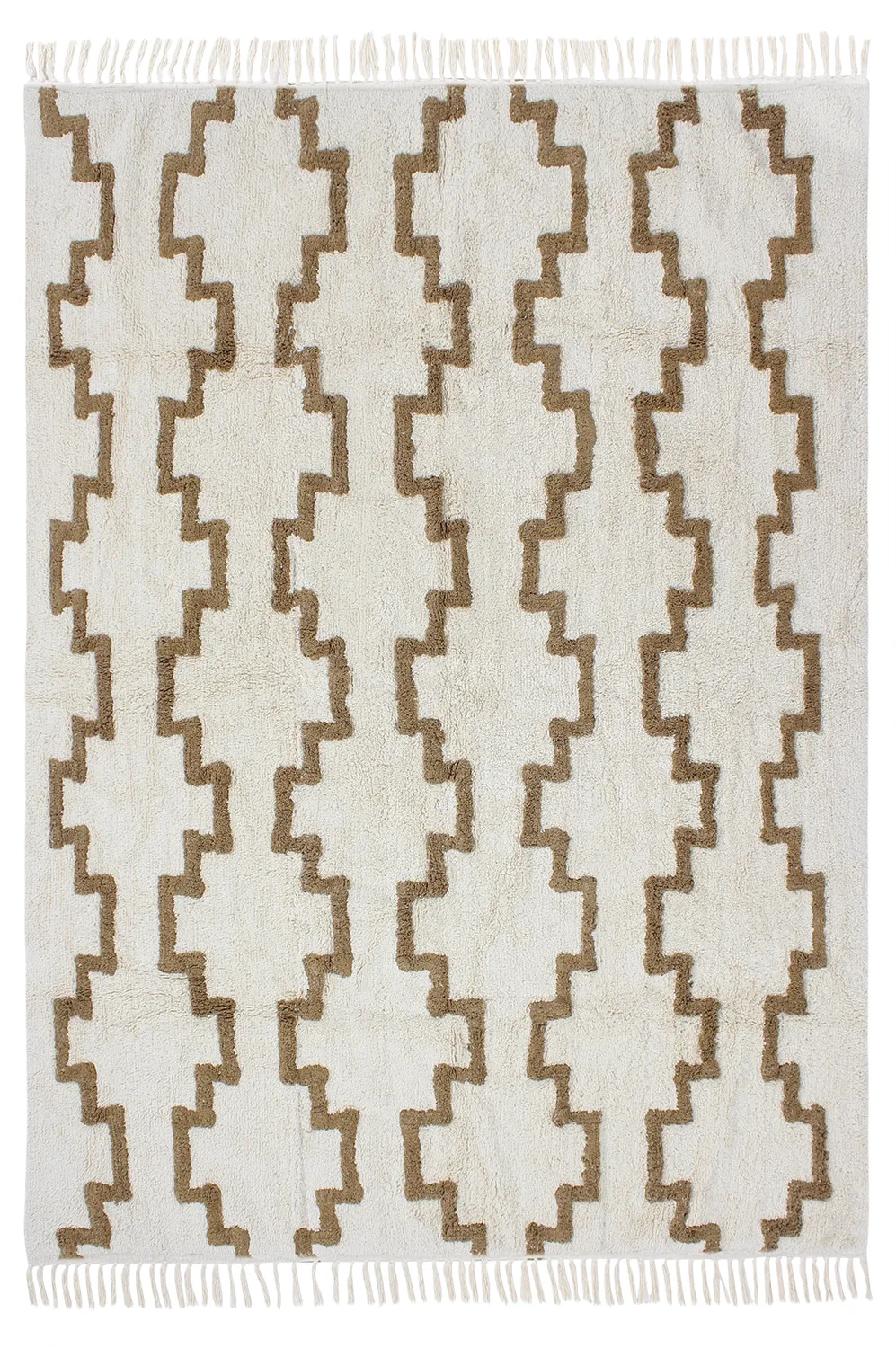 Ryamattor - Arlon Natural Cotton Shaggy (beige)