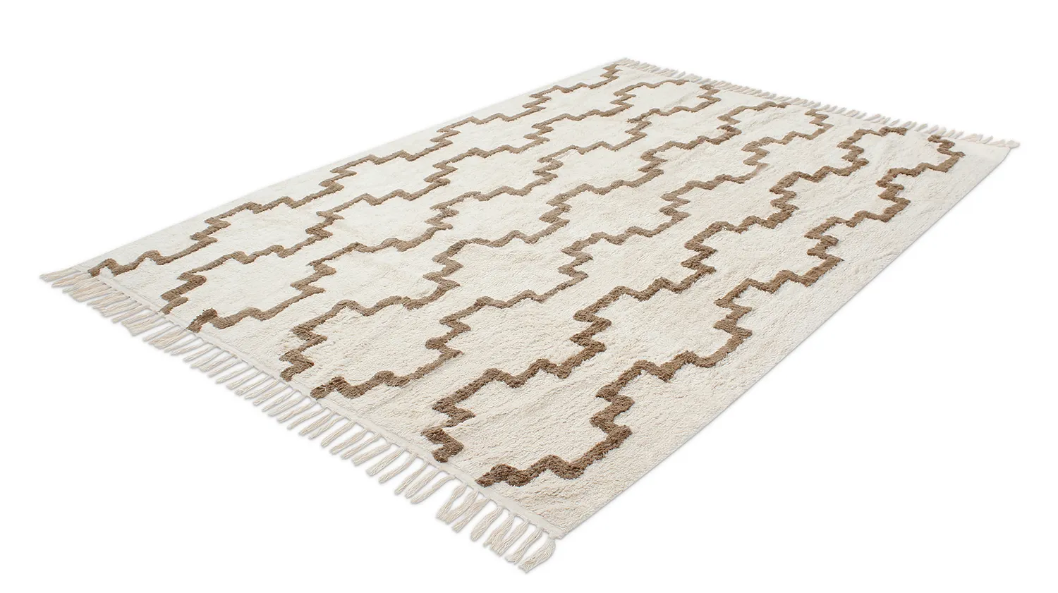 Ryamattor - Arlon Natural Cotton Shaggy (beige)