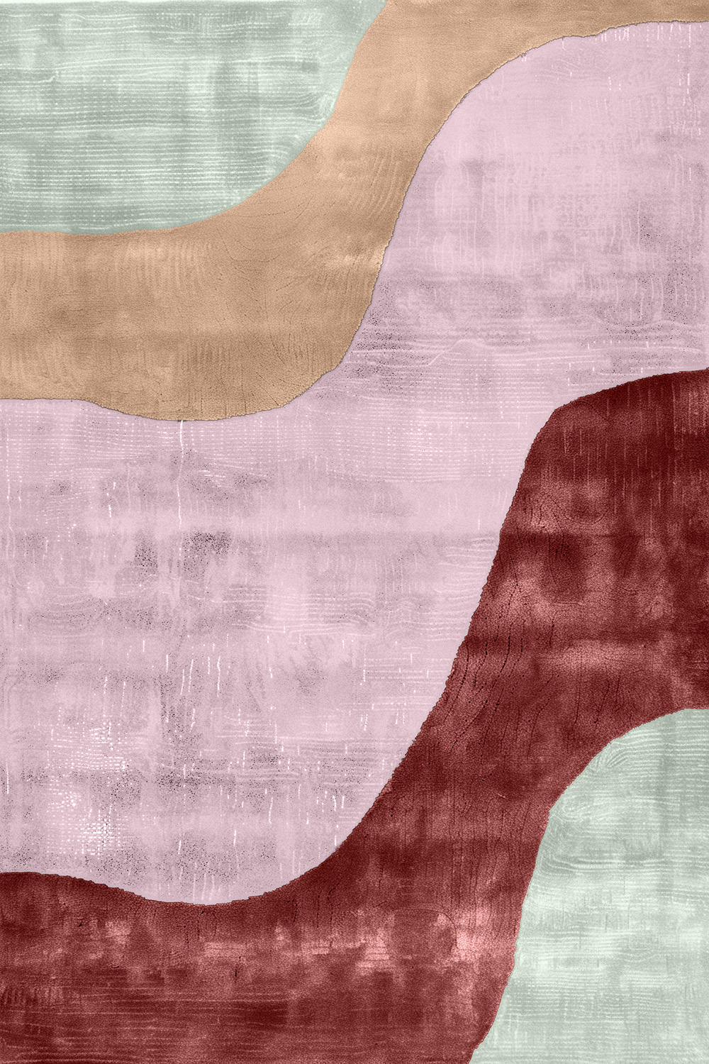 Wiltonmatta - Barcelona (rosa) (Storlek: 160 x 230 cm)