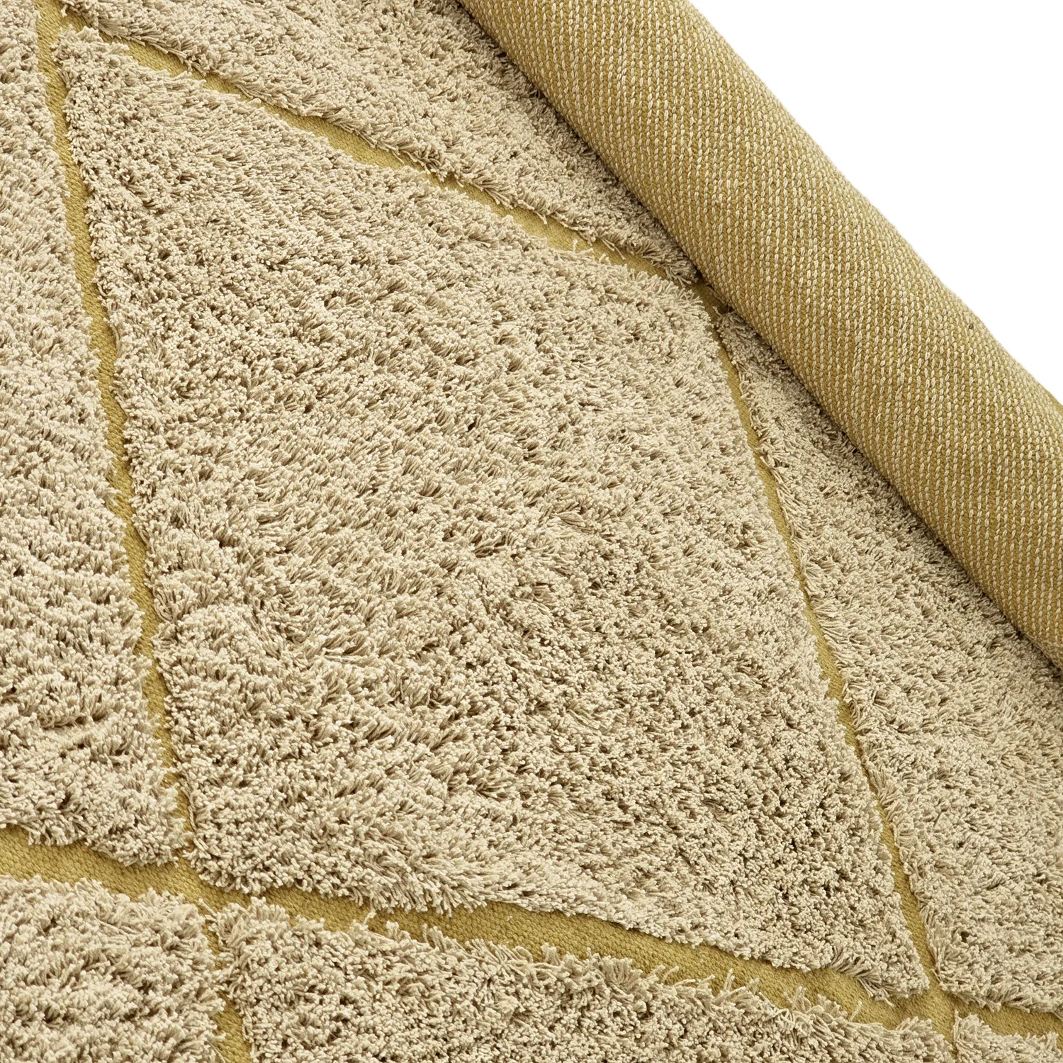 Ryamattor - Bellevue Natural Cotton Shaggy (beige/brun)