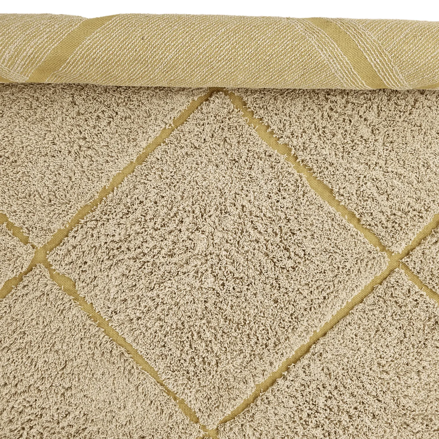 Ryamattor - Bellevue Natural Cotton Shaggy (beige/brun)