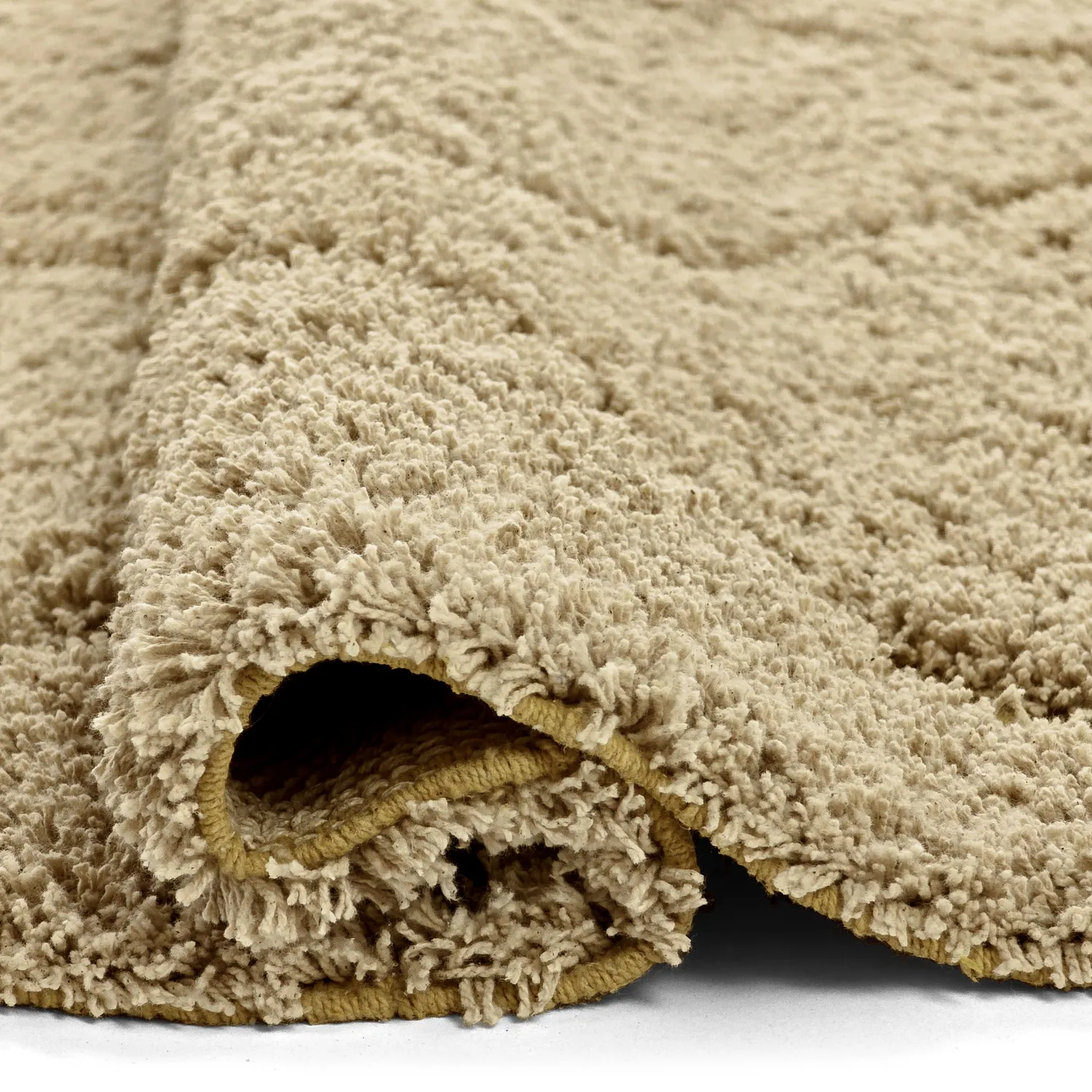 Ryamattor - Bellevue Natural Cotton Shaggy (beige/brun)