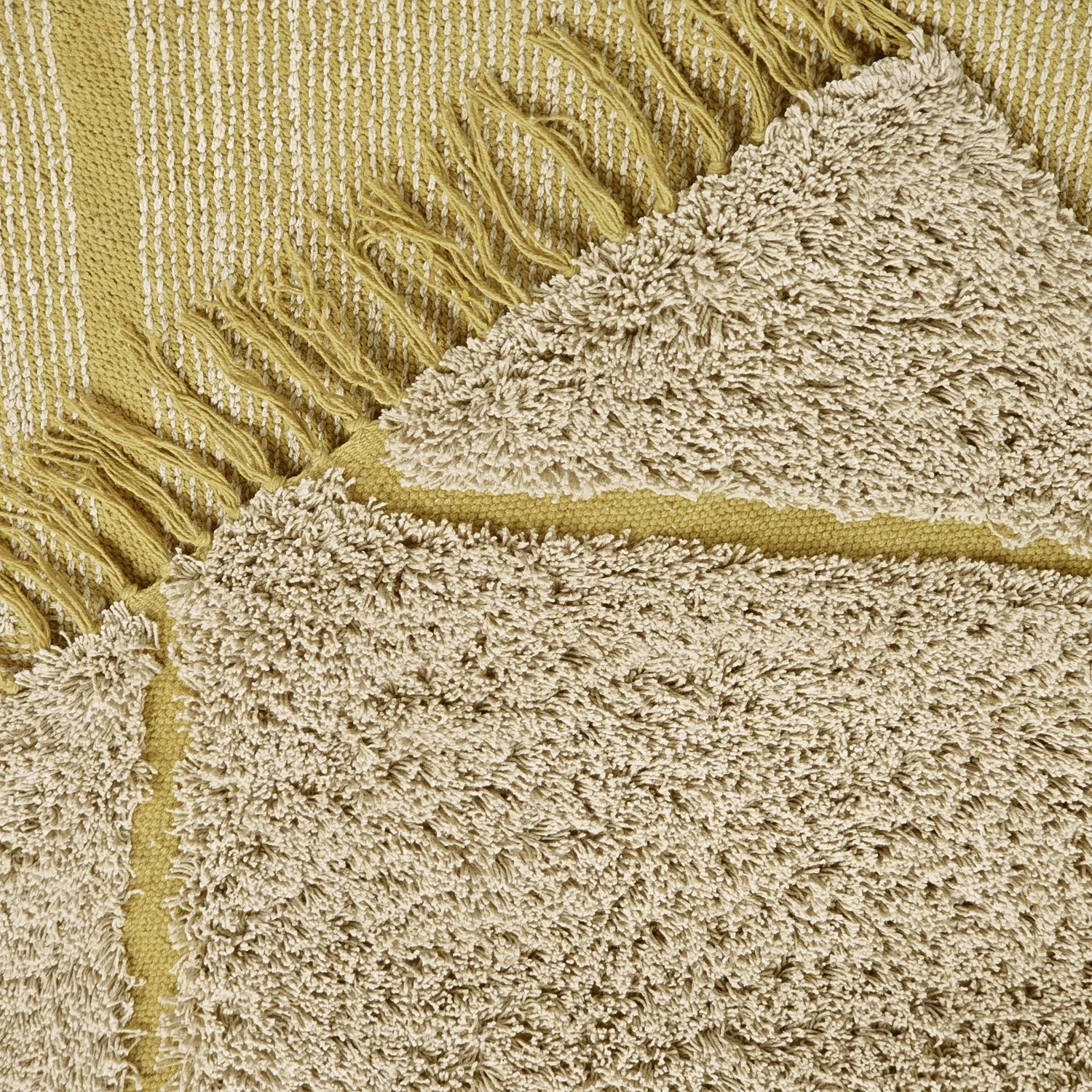 Ryamattor - Bellevue Natural Cotton Shaggy (beige/brun)