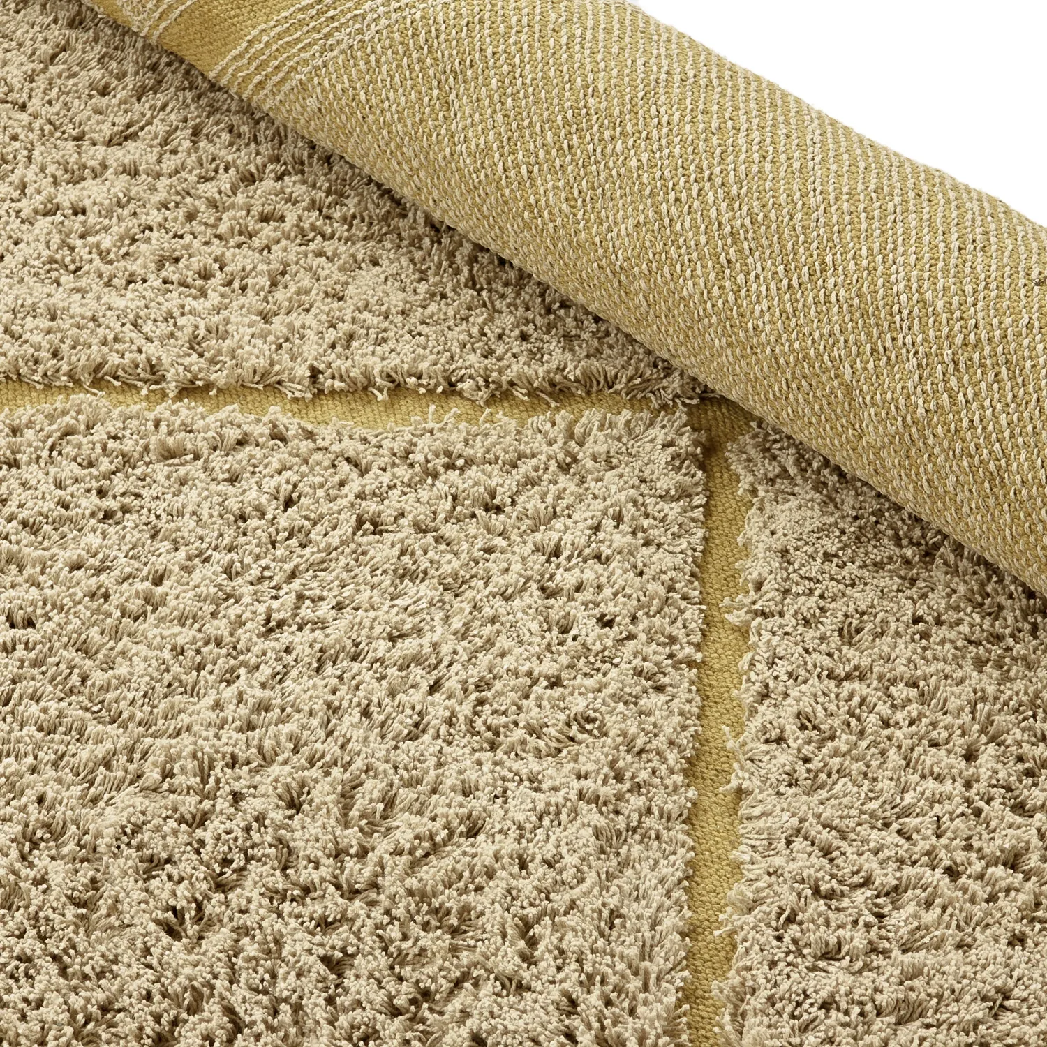 Ryamattor - Bellevue Natural Cotton Shaggy (beige/brun)