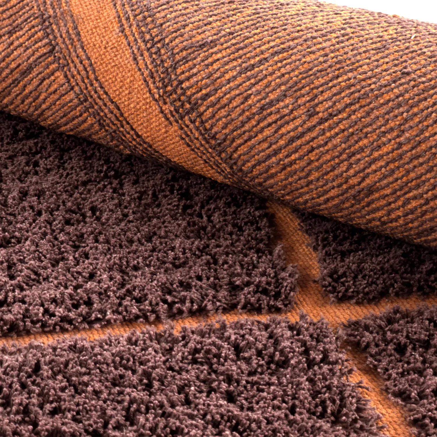Ryamattor - Bellevue Natural Cotton Shaggy (röd/orange)