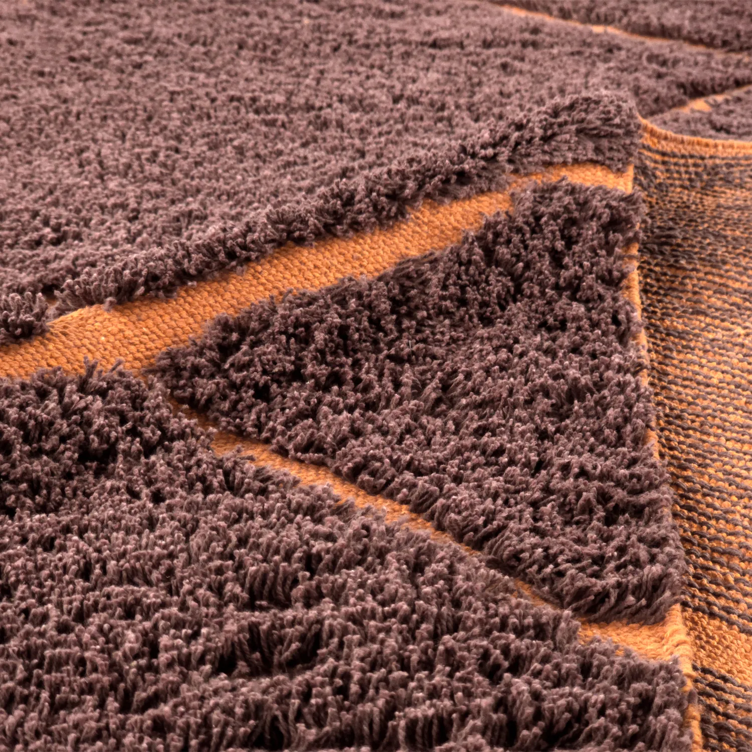 Ryamattor - Bellevue Natural Cotton Shaggy (röd/orange)