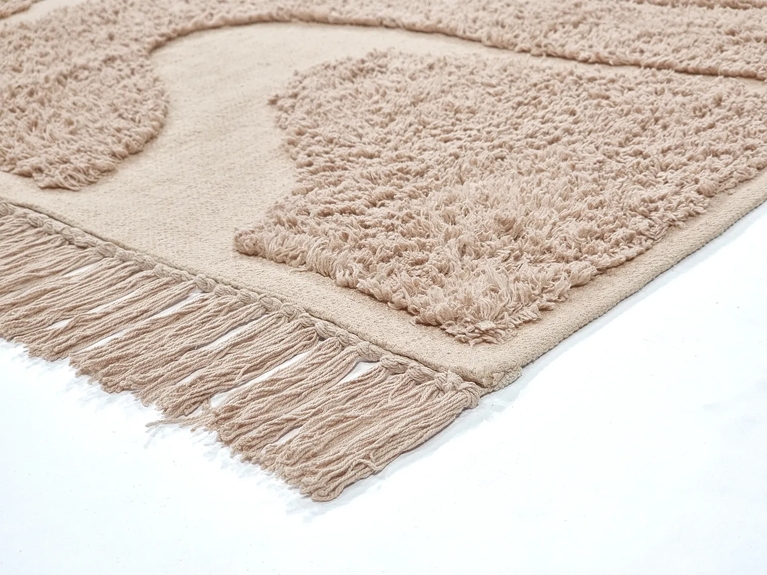 Ryamattor - Bonnie Natural Cotton Shaggy (beige)