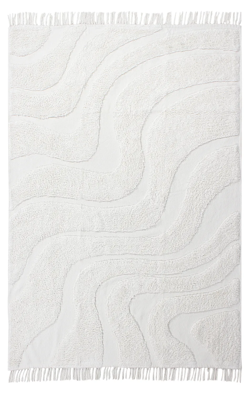 Ryamattor - Bonnie Natural Cotton Shaggy (offwhite)