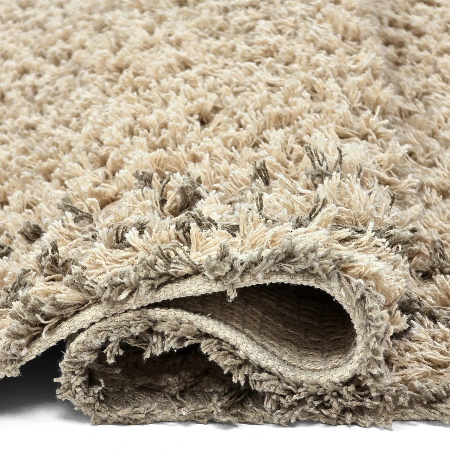 Ryamattor - Cataya Natural Cotton Shaggy (beige/taupe)