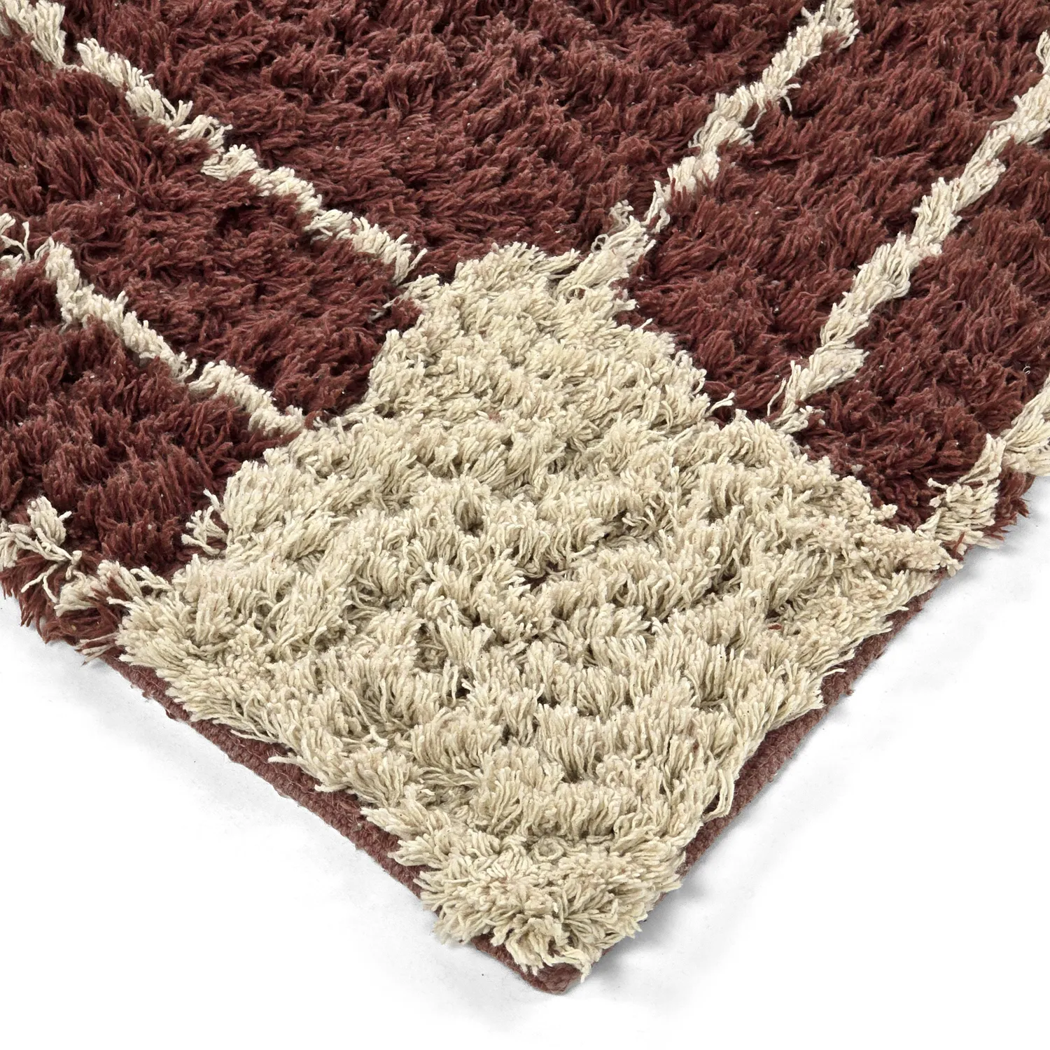 Ryamattor - Cataya Natural Cotton Shaggy (brun/beige)