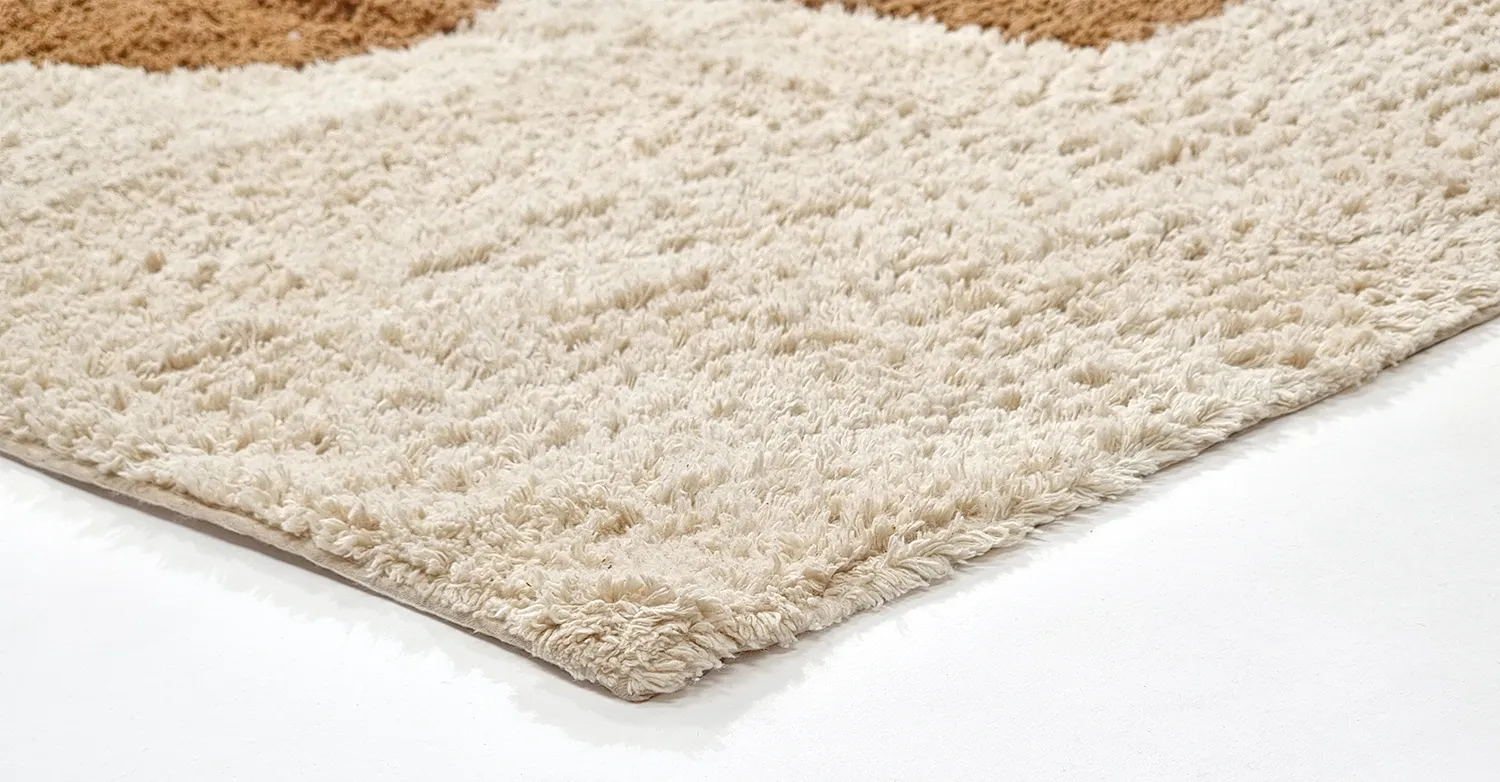 Ryamattor - Cervia Natural Cotton Shaggy (beige)