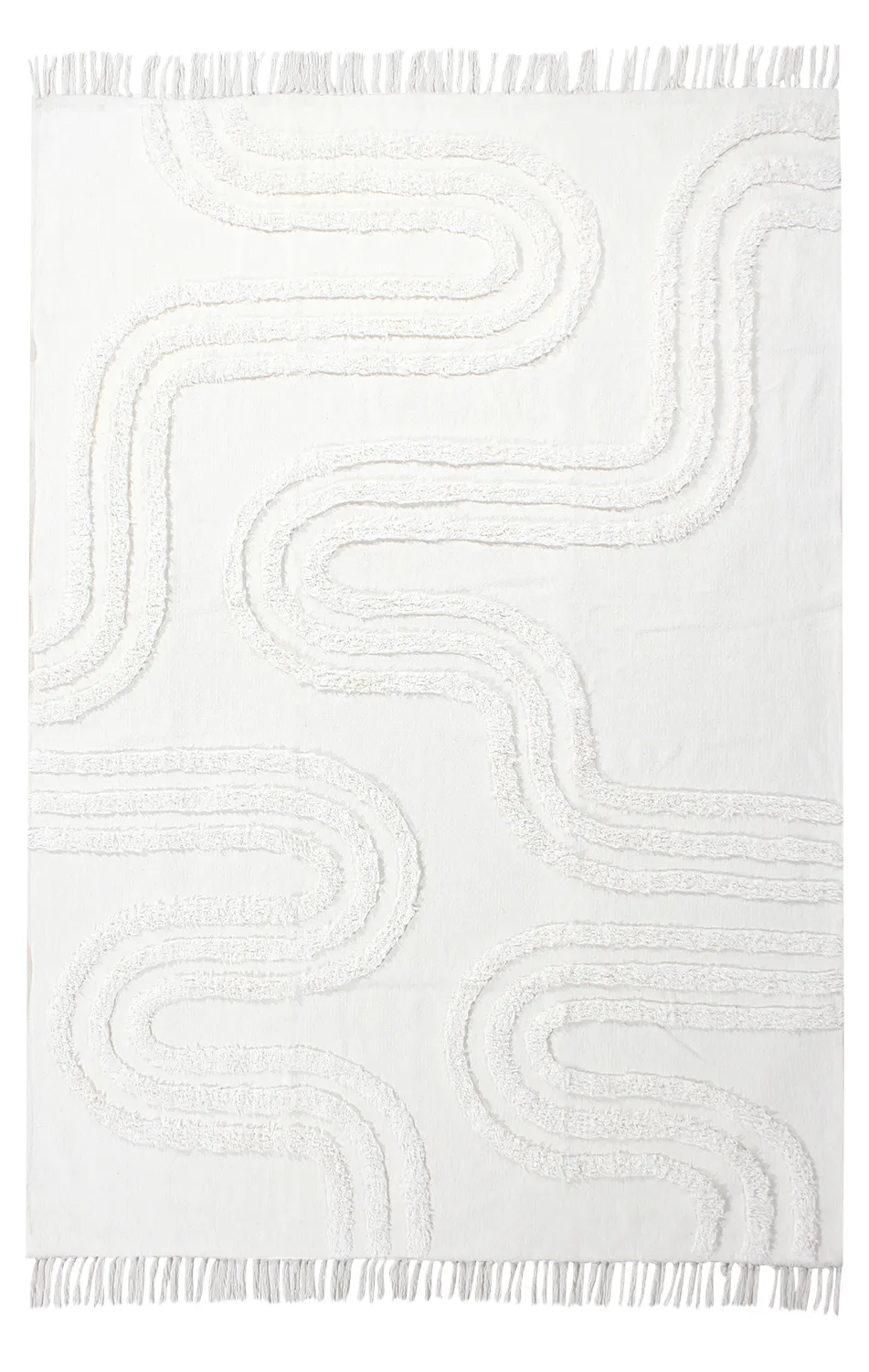 Ryamattor - Como Natural Cotton Shaggy (offwhite)