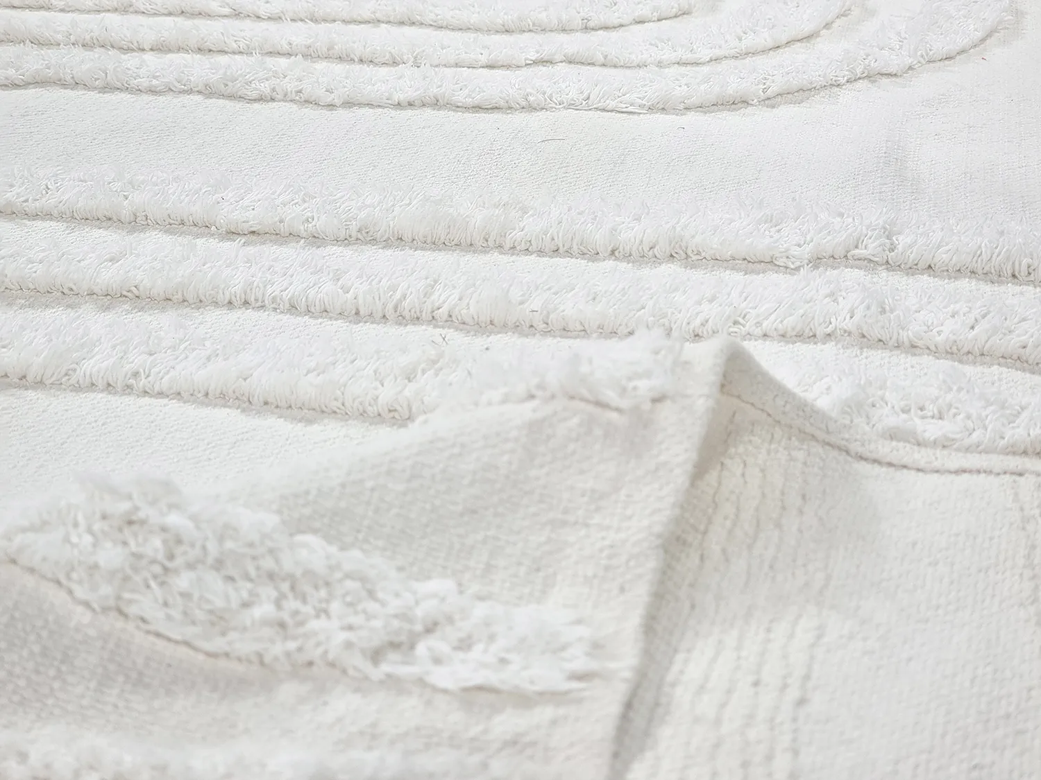 Ryamattor - Como Natural Cotton Shaggy (offwhite)