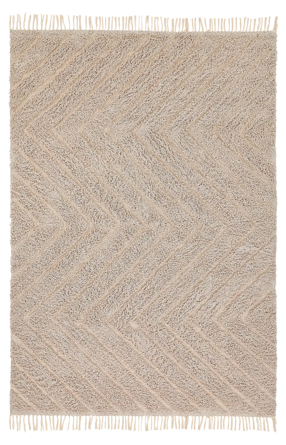 Ryamattor - Conara Natural Cotton Shaggy (beige)