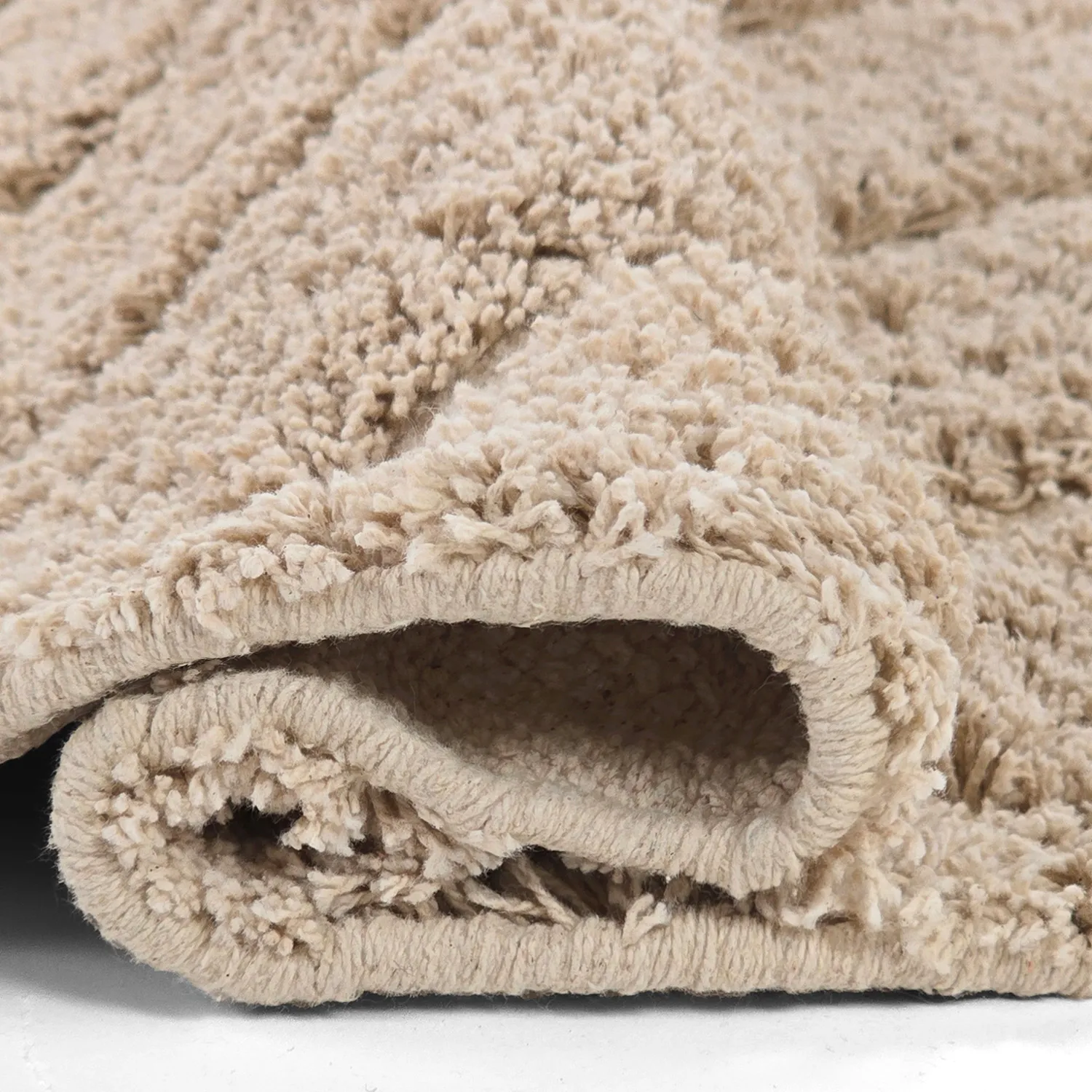 Ryamattor - Conara Natural Cotton Shaggy (beige)