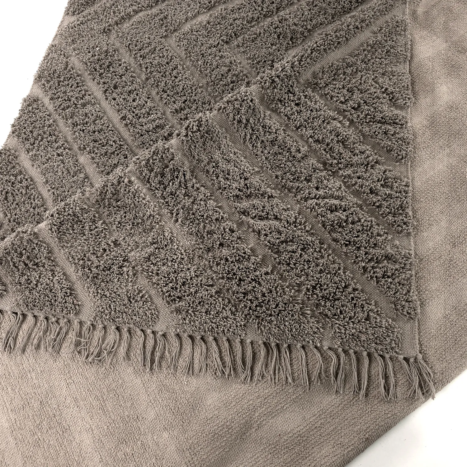 Ryamattor - Conara Natural Cotton Shaggy (taupe)