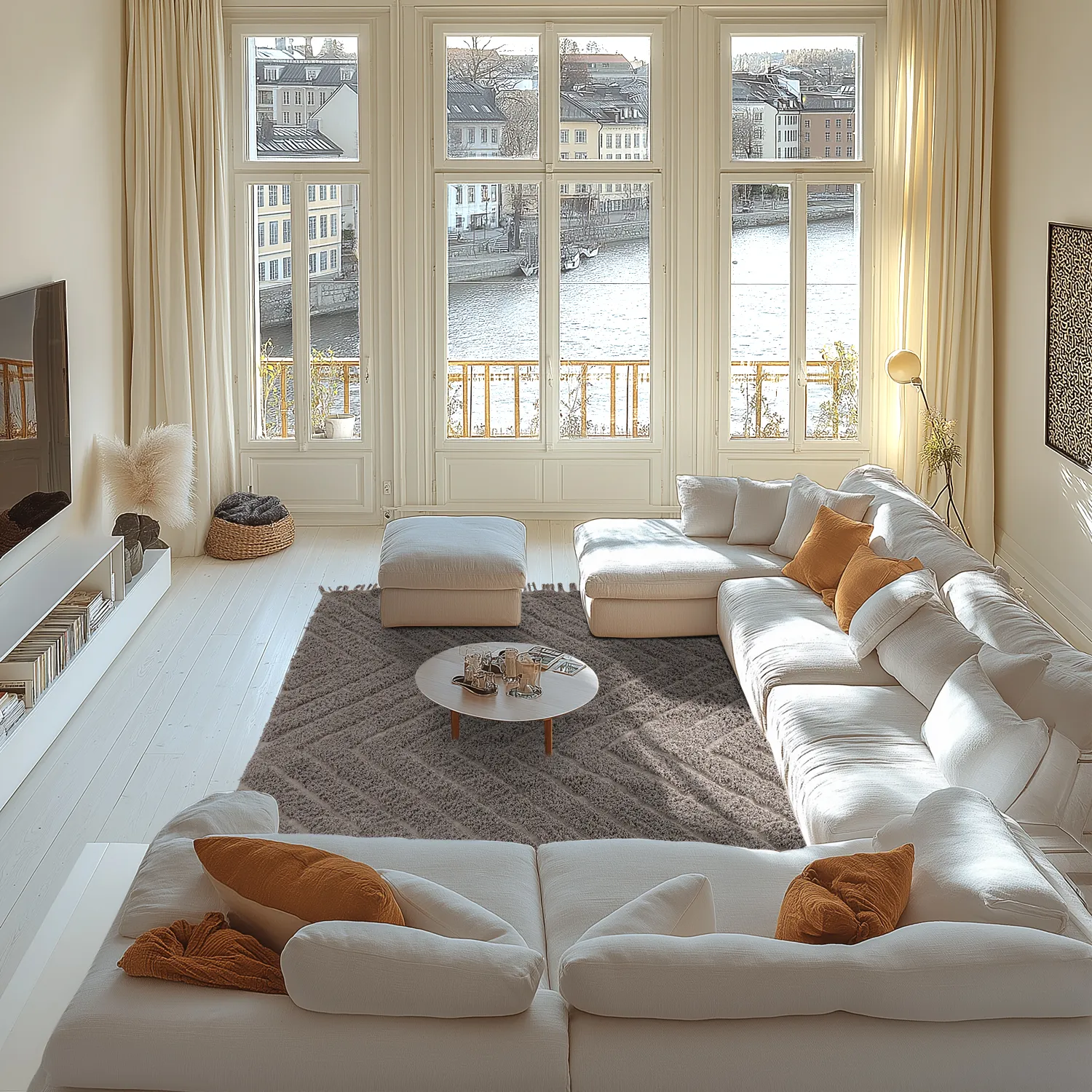 Ryamattor - Conara Natural Cotton Shaggy (taupe)