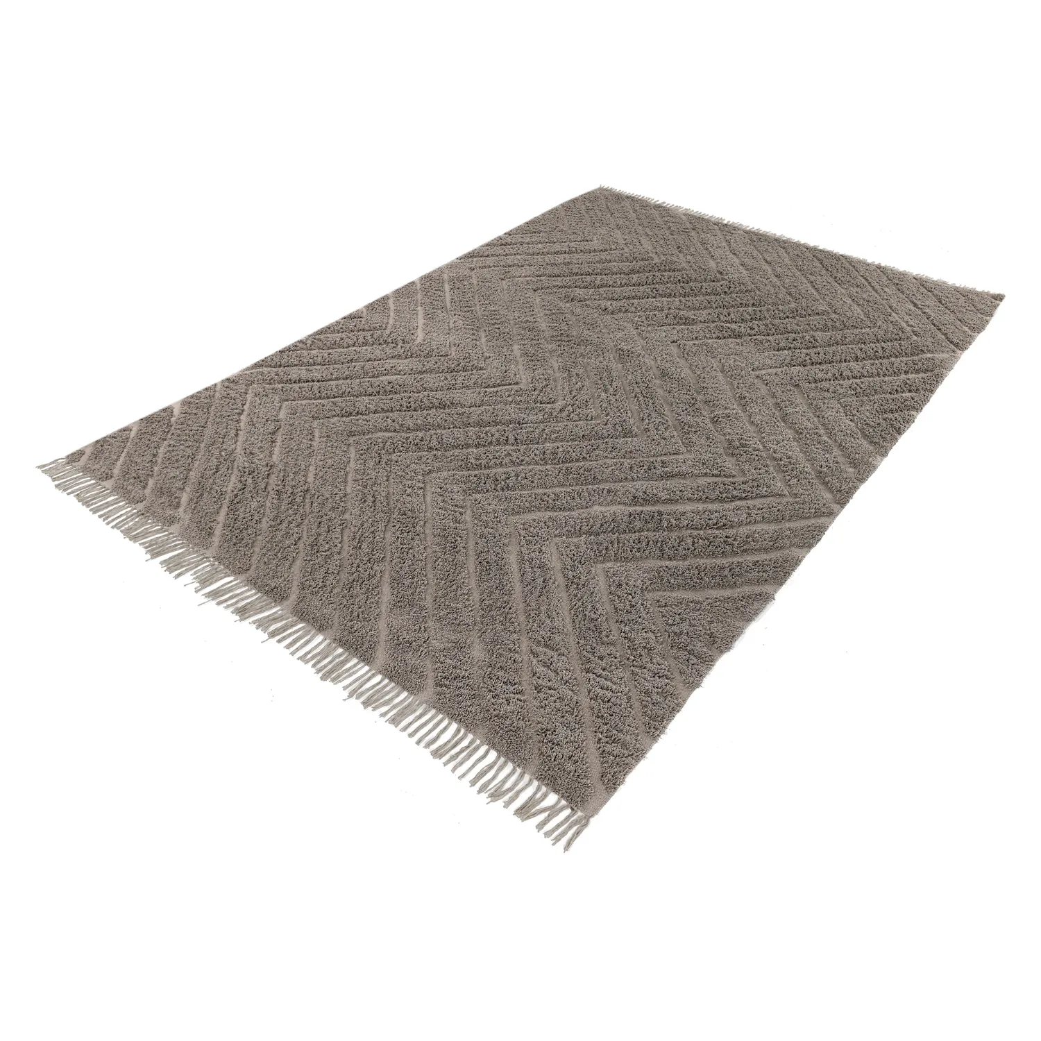 Ryamattor - Conara Natural Cotton Shaggy (taupe)