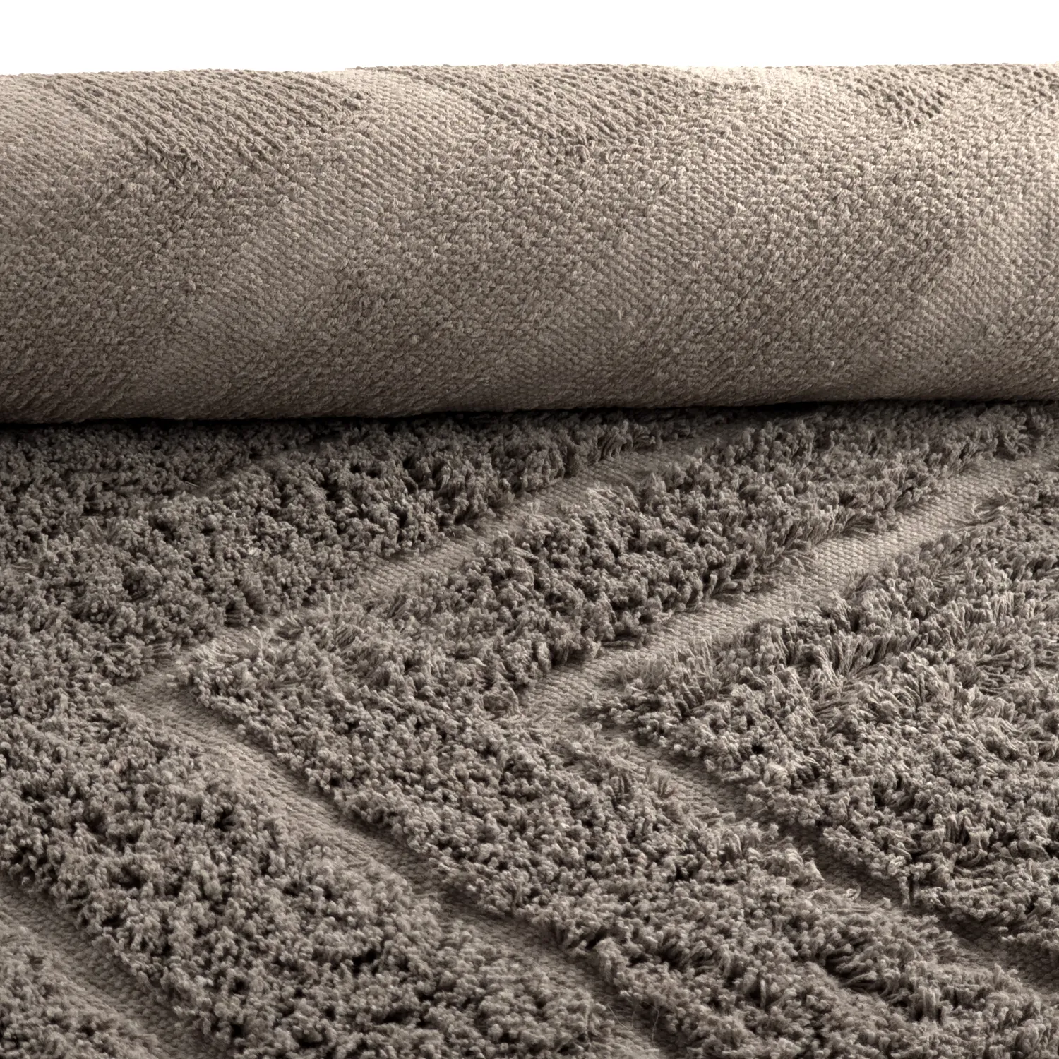 Ryamattor - Conara Natural Cotton Shaggy (taupe)