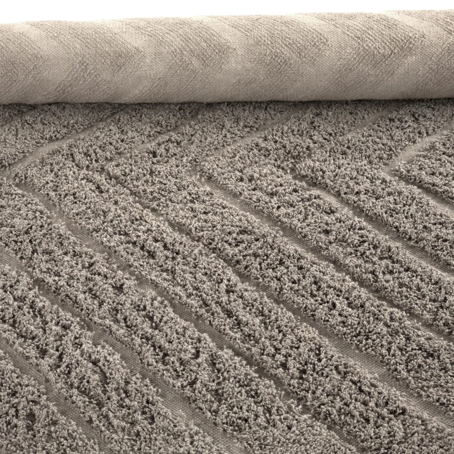 Ryamattor - Conara Natural Cotton Shaggy (taupe)