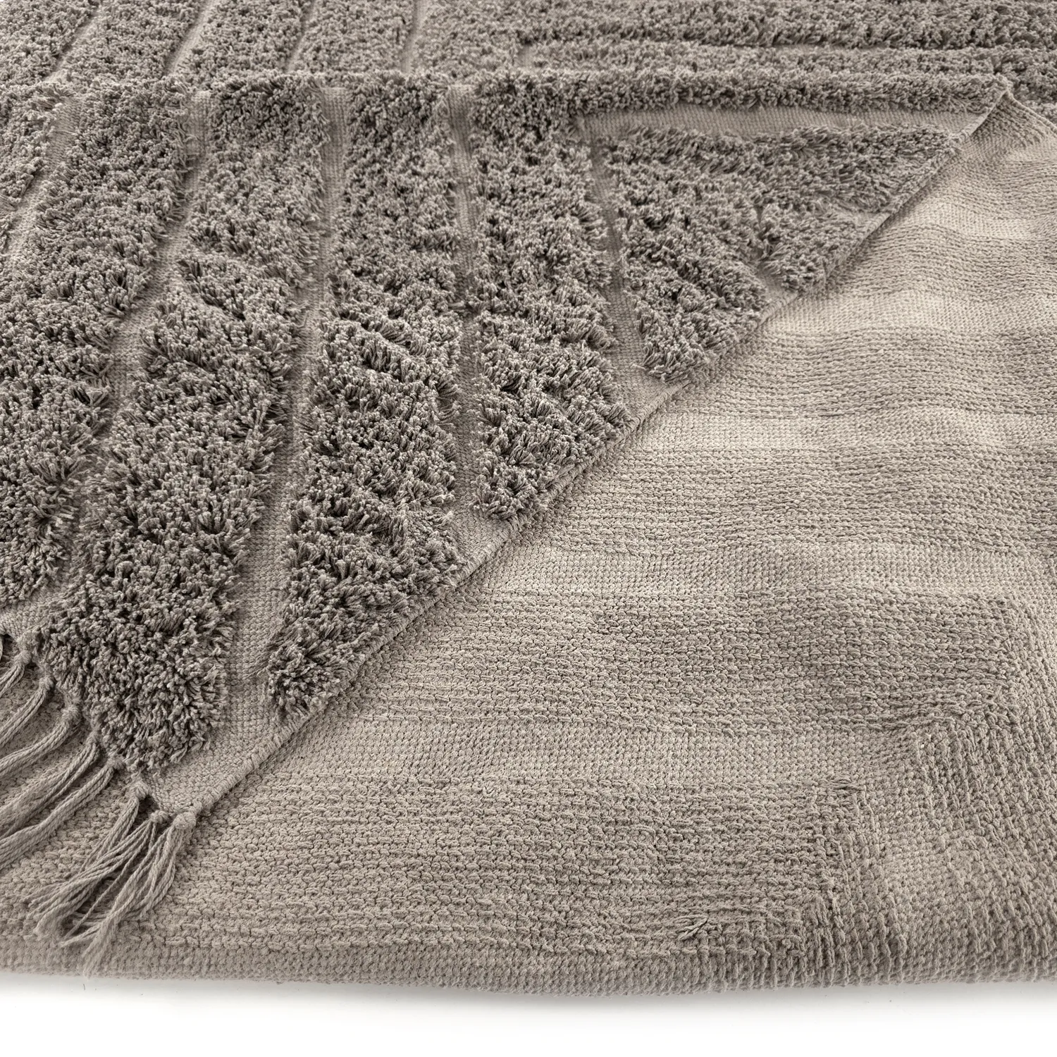 Ryamattor - Conara Natural Cotton Shaggy (taupe)