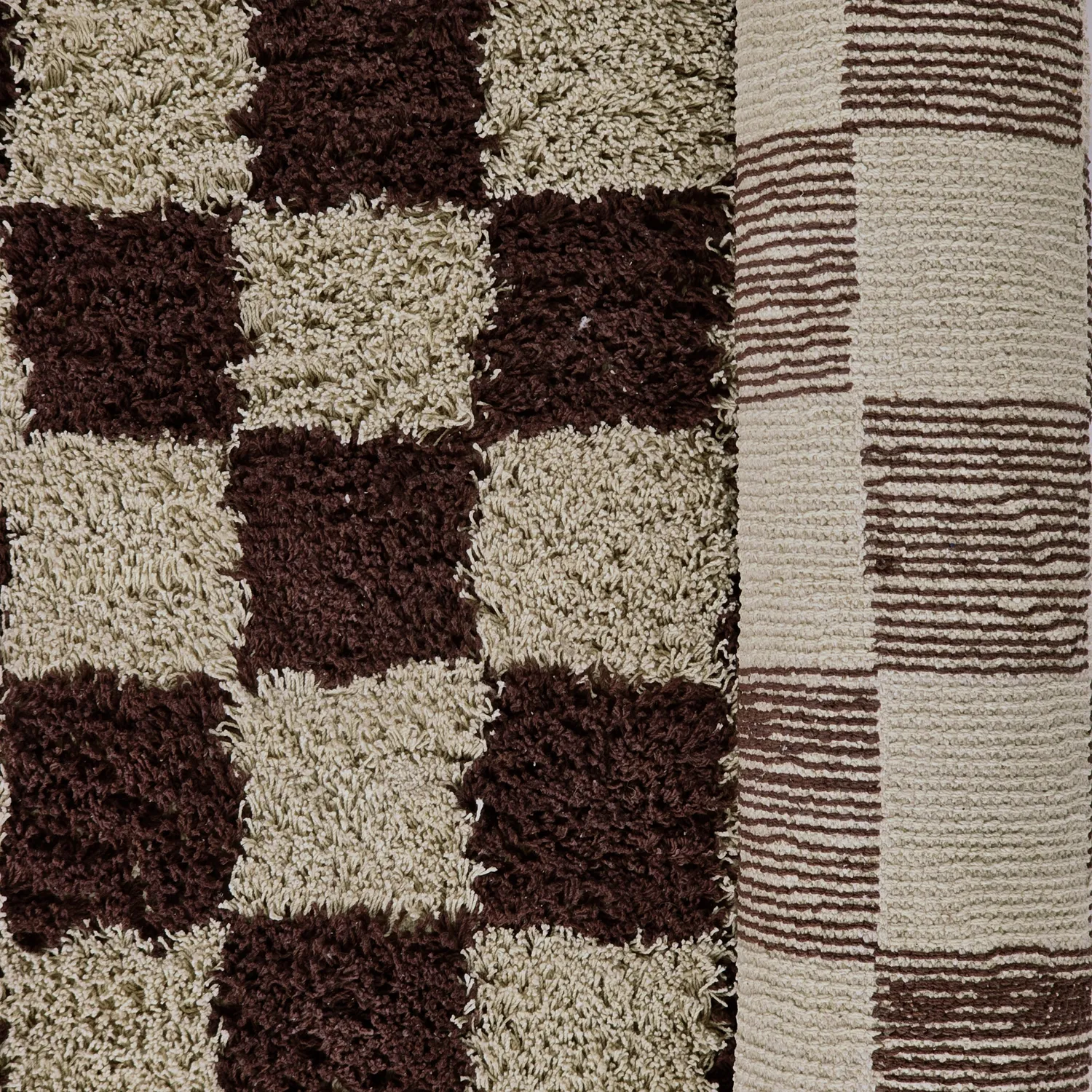 Ryamattor - Elsey Natural Cotton Shaggy (beige/brun)