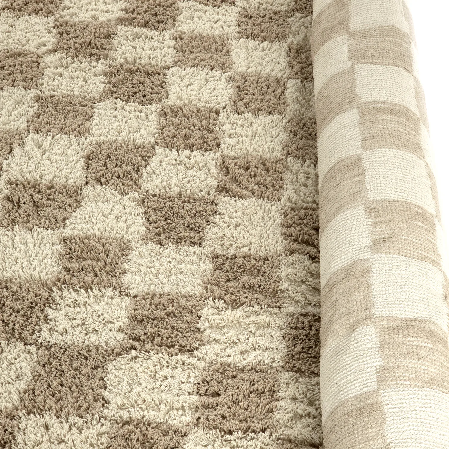 Ryamattor - Elsey Natural Cotton Shaggy (cream/sand)