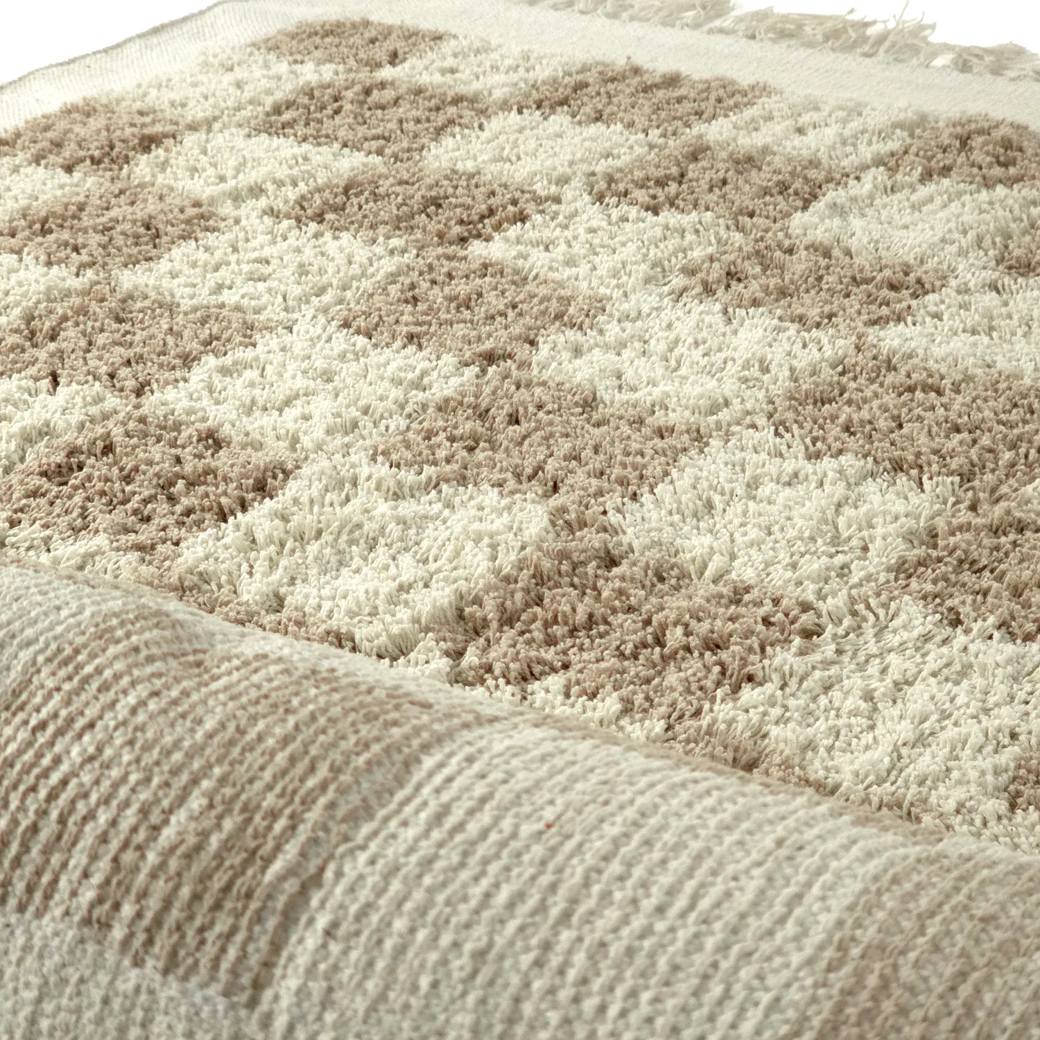 Ryamattor - Elsey Natural Cotton Shaggy (cream/sand)