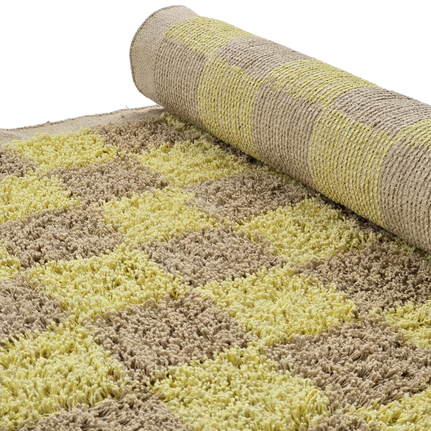 Ryamattor - Elsey Natural Cotton Shaggy (gul/beige)