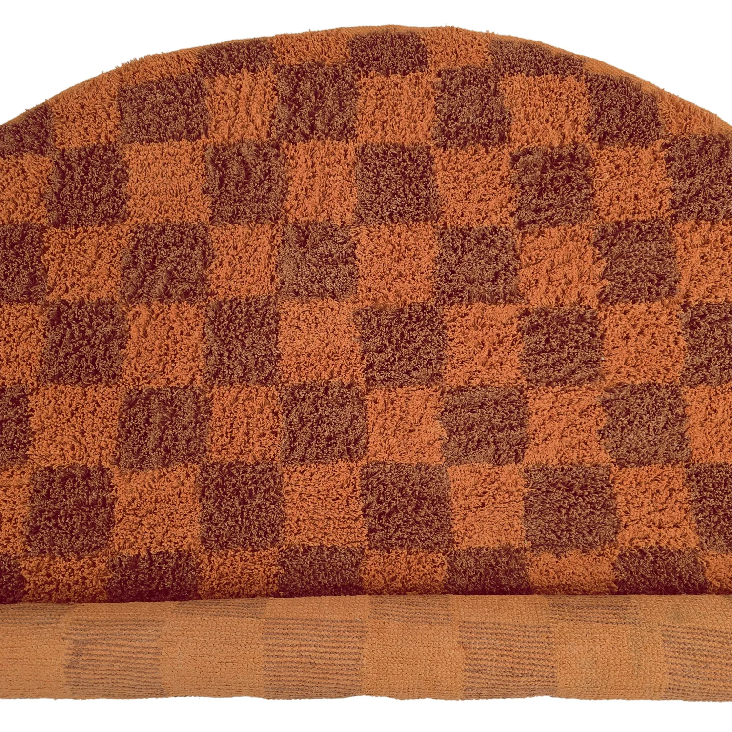 Rund matta - Elsey Natural Cotton Shaggy (orange/röd)