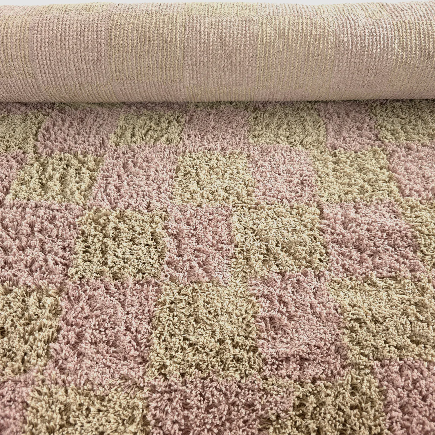Ryamattor - Elsey Natural Cotton Shaggy (rosa/orange)