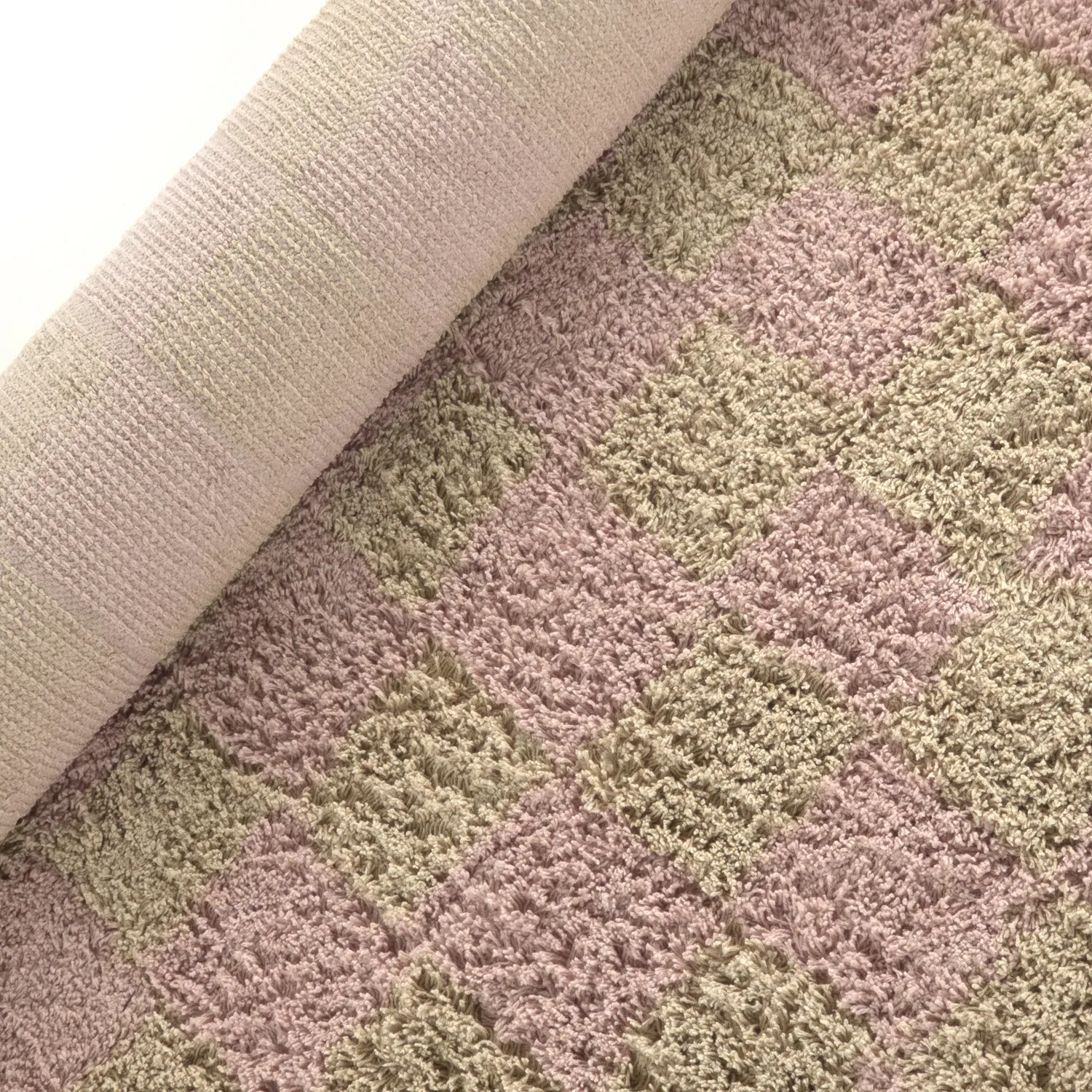 Ryamattor - Elsey Natural Cotton Shaggy (rosa/orange)