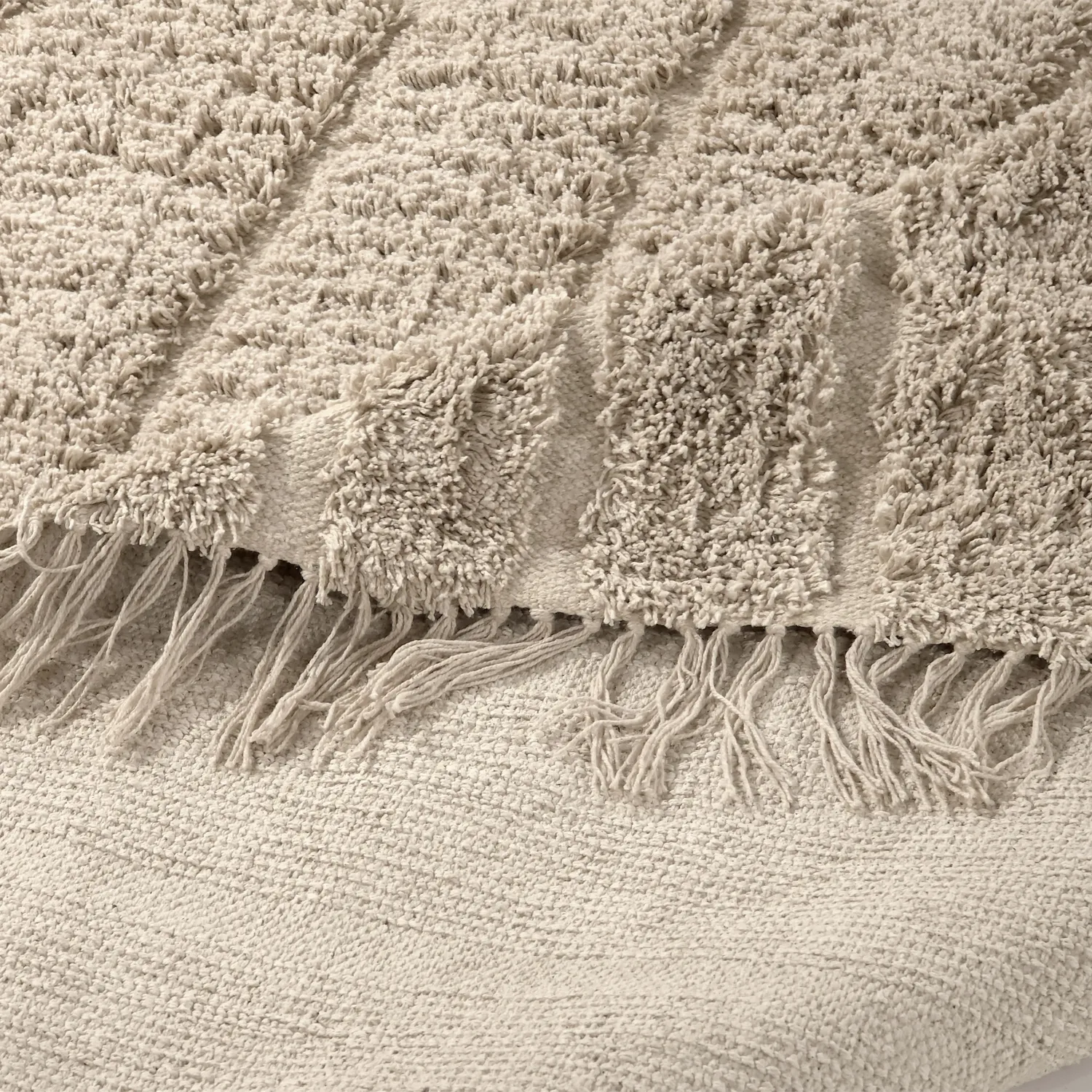 Ryamattor - Farley Natural Cotton Shaggy (beige)
