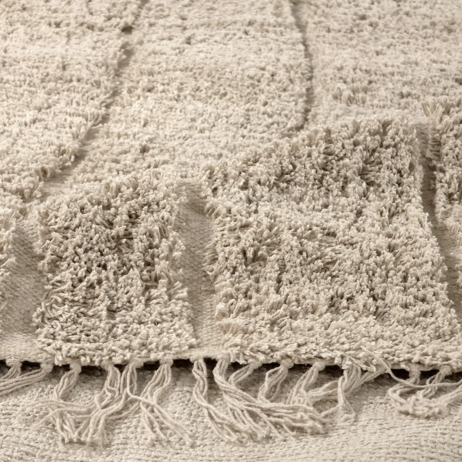 Ryamattor - Farley Natural Cotton Shaggy (beige)