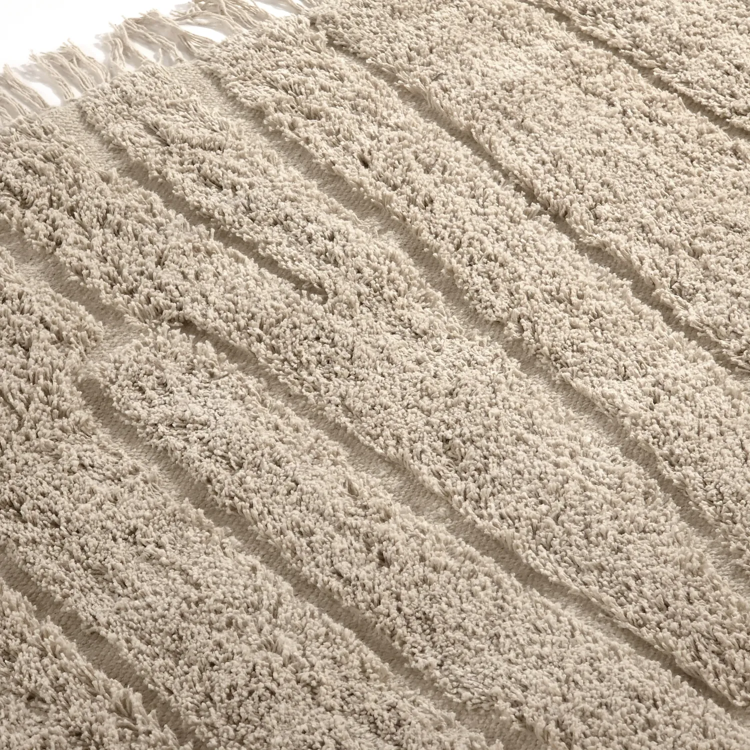 Ryamattor - Farley Natural Cotton Shaggy (beige)