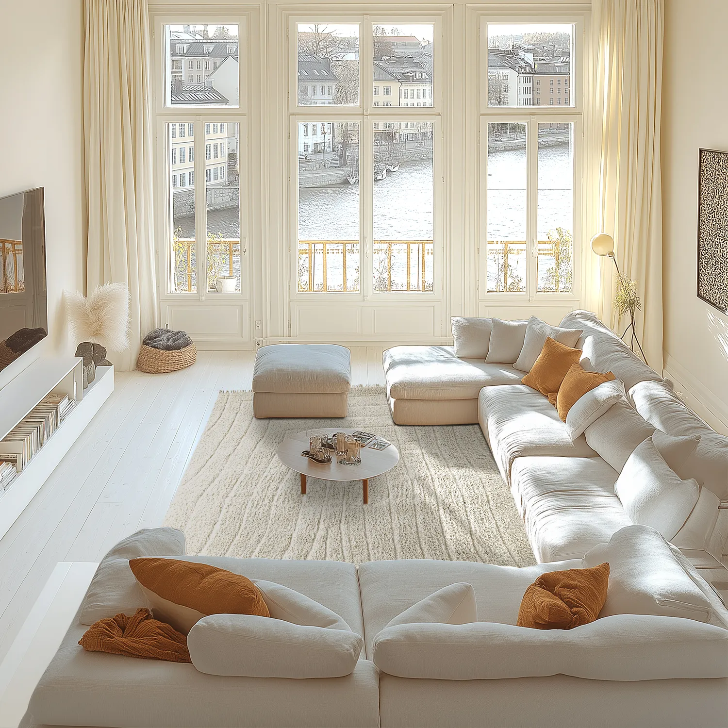 Ryamattor - Farley Natural Cotton Shaggy (offwhite)