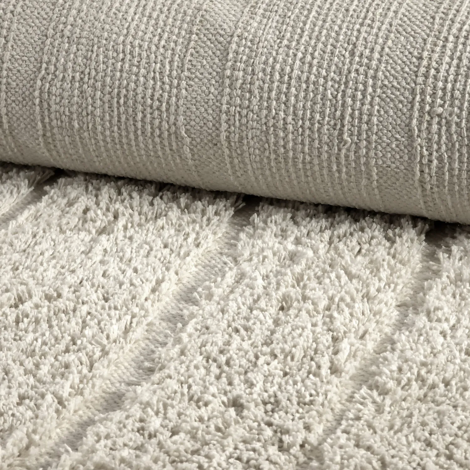 Ryamattor - Farley Natural Cotton Shaggy (offwhite)