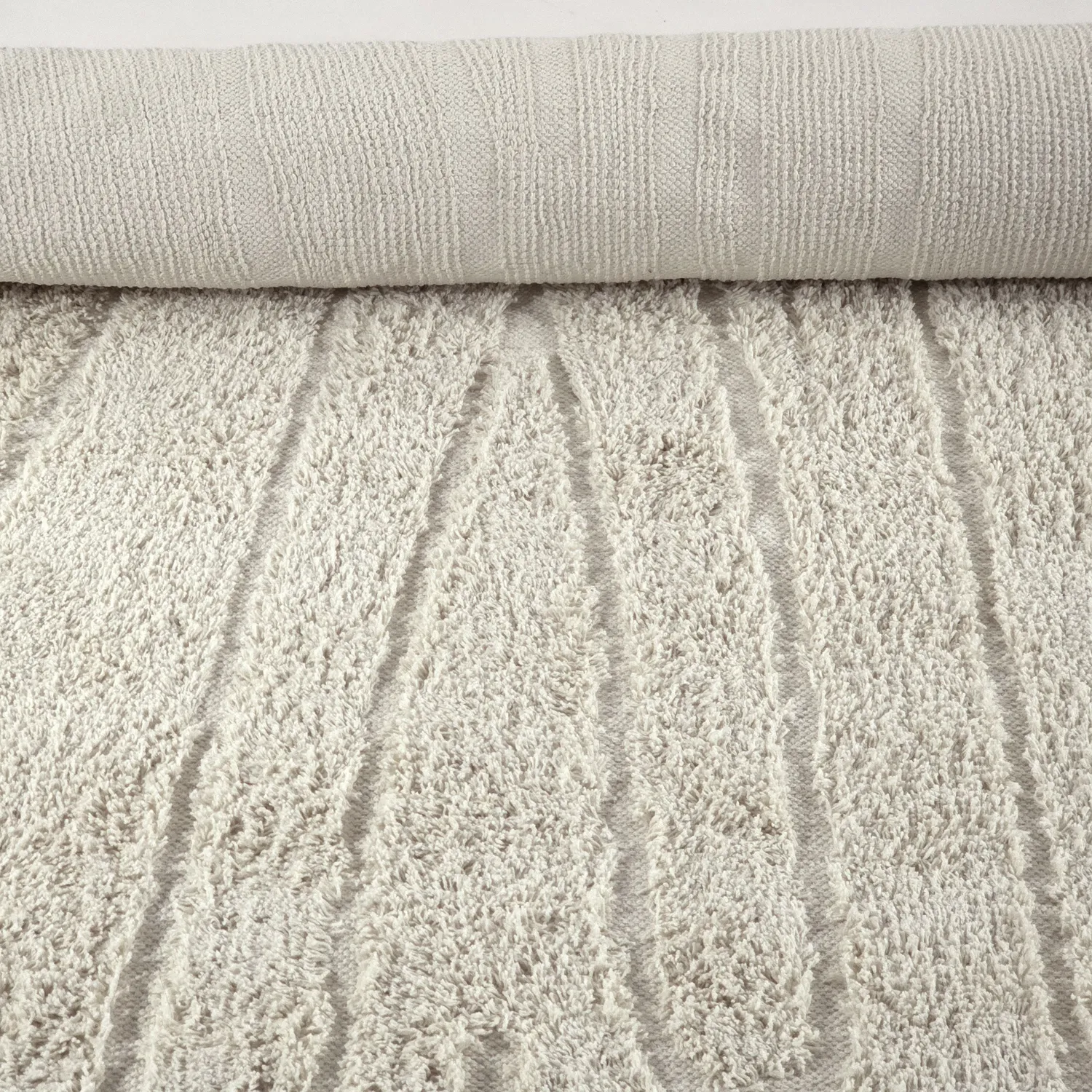Ryamattor - Farley Natural Cotton Shaggy (offwhite)