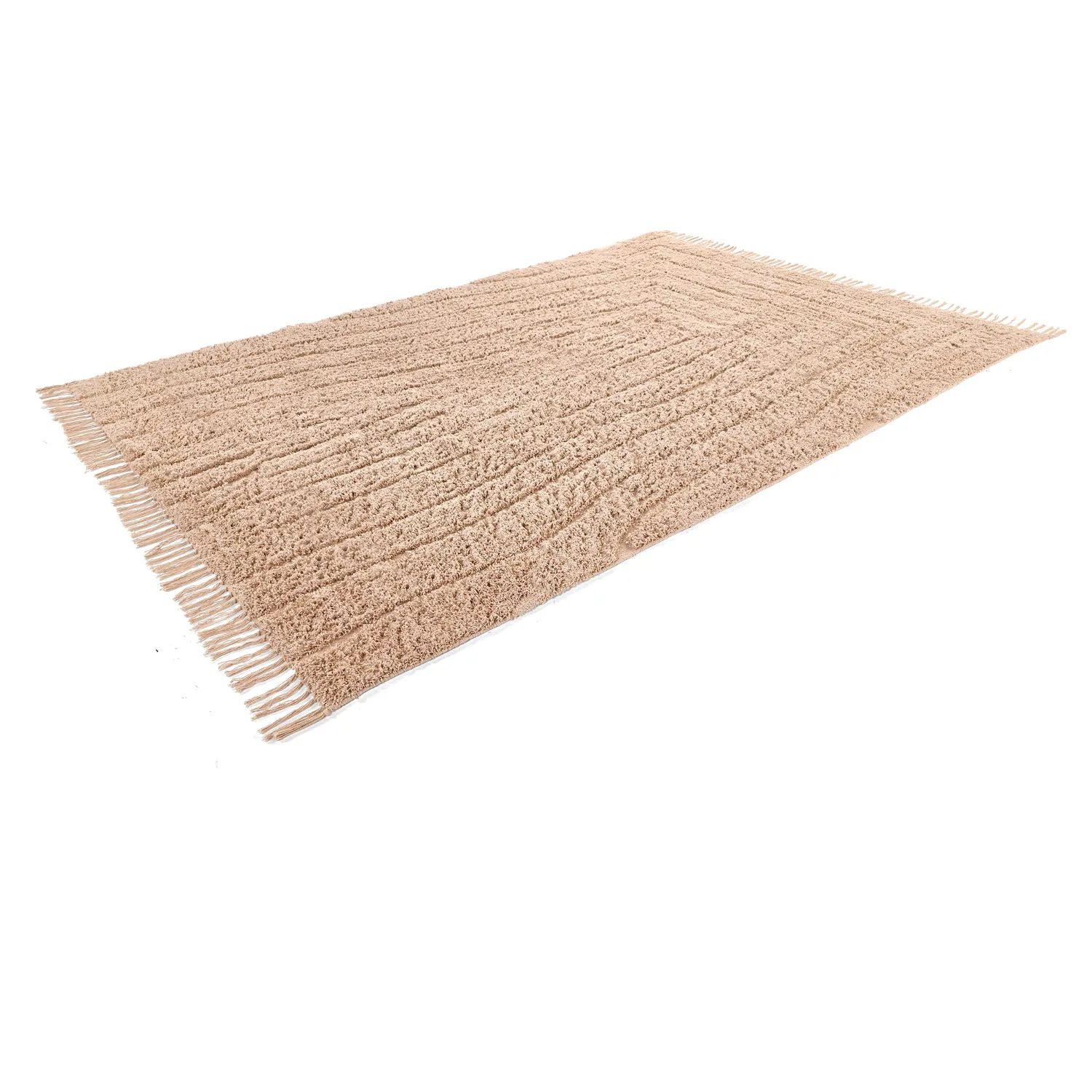 Ryamattor - Farley Natural Cotton Shaggy (rosa)