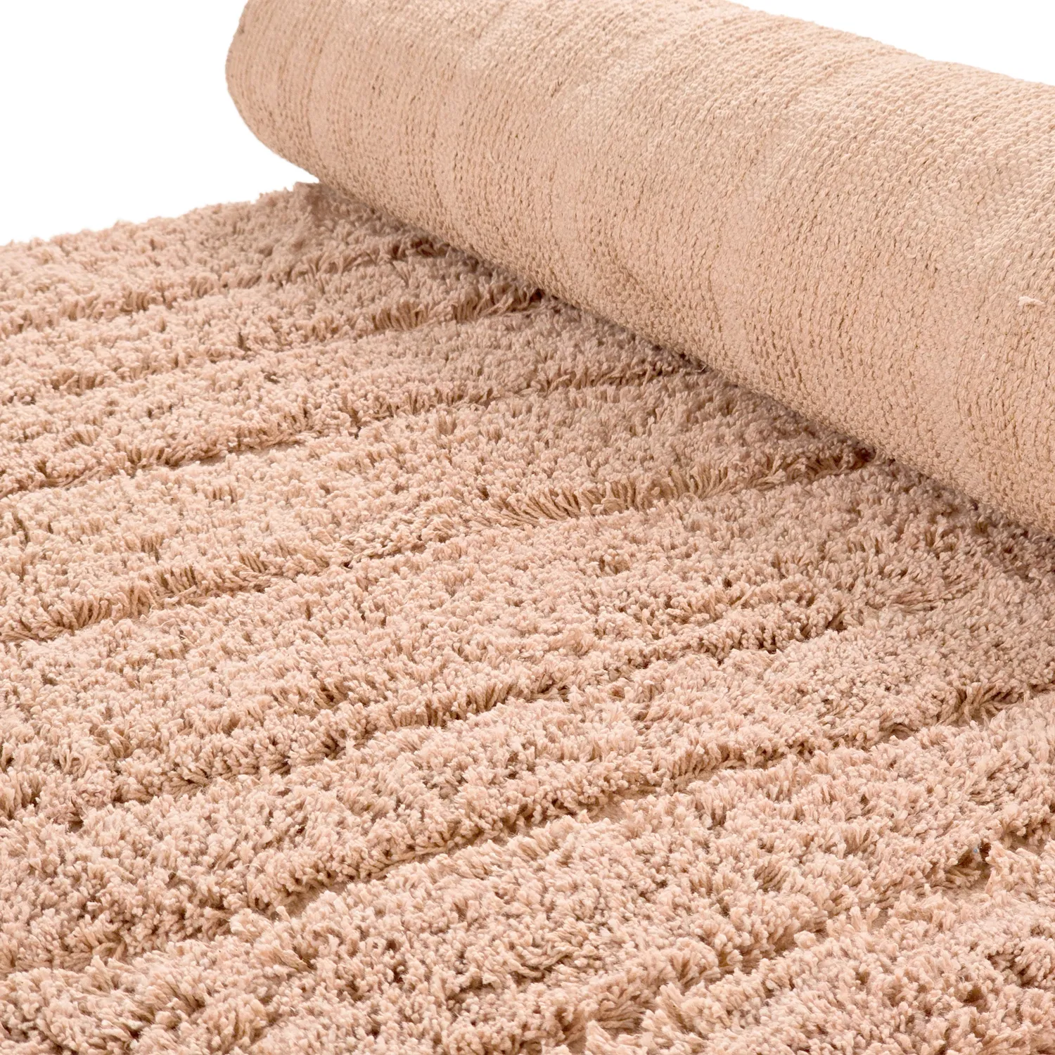 Ryamattor - Farley Natural Cotton Shaggy (rosa)