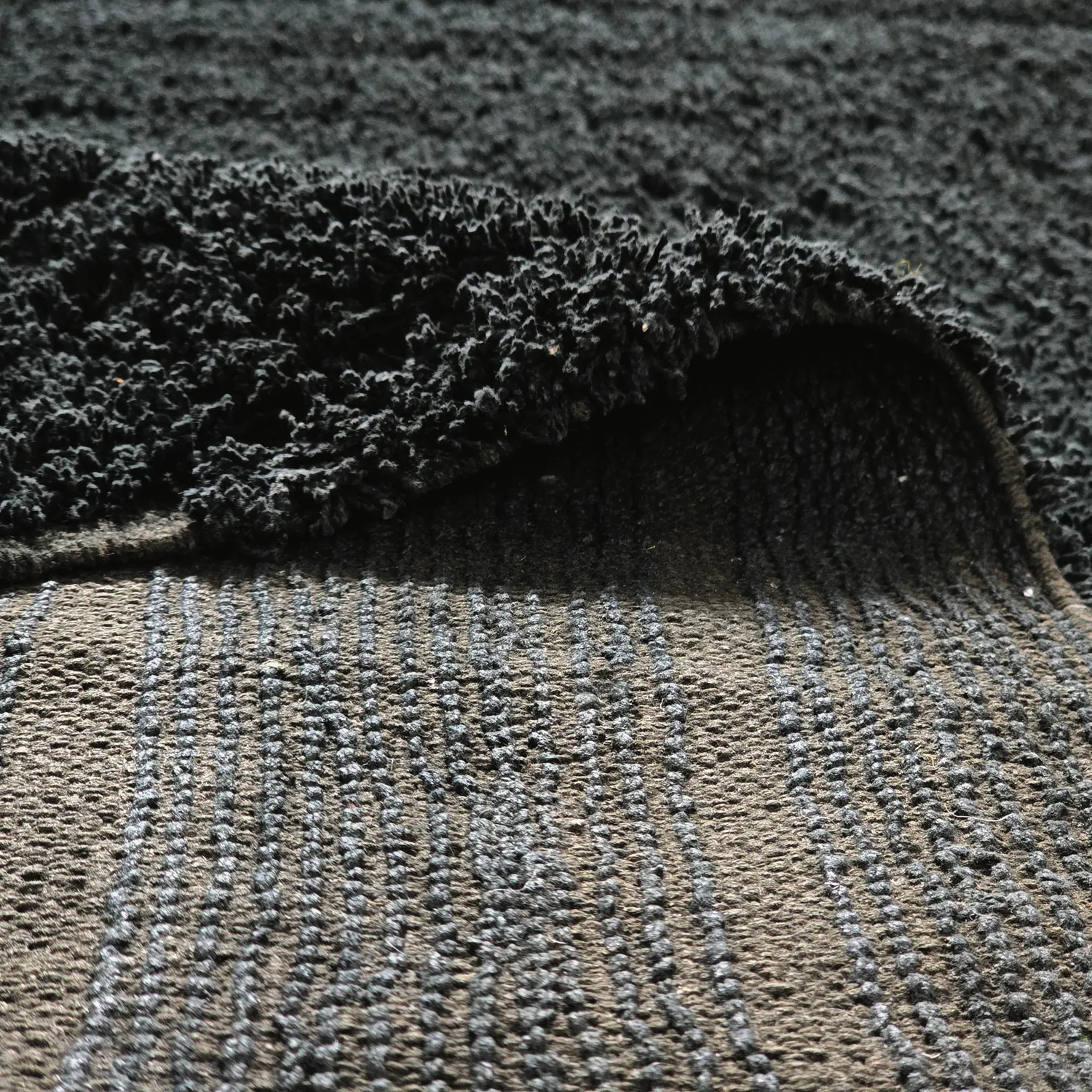 Ryamattor - Farley Natural Cotton Shaggy (svart)