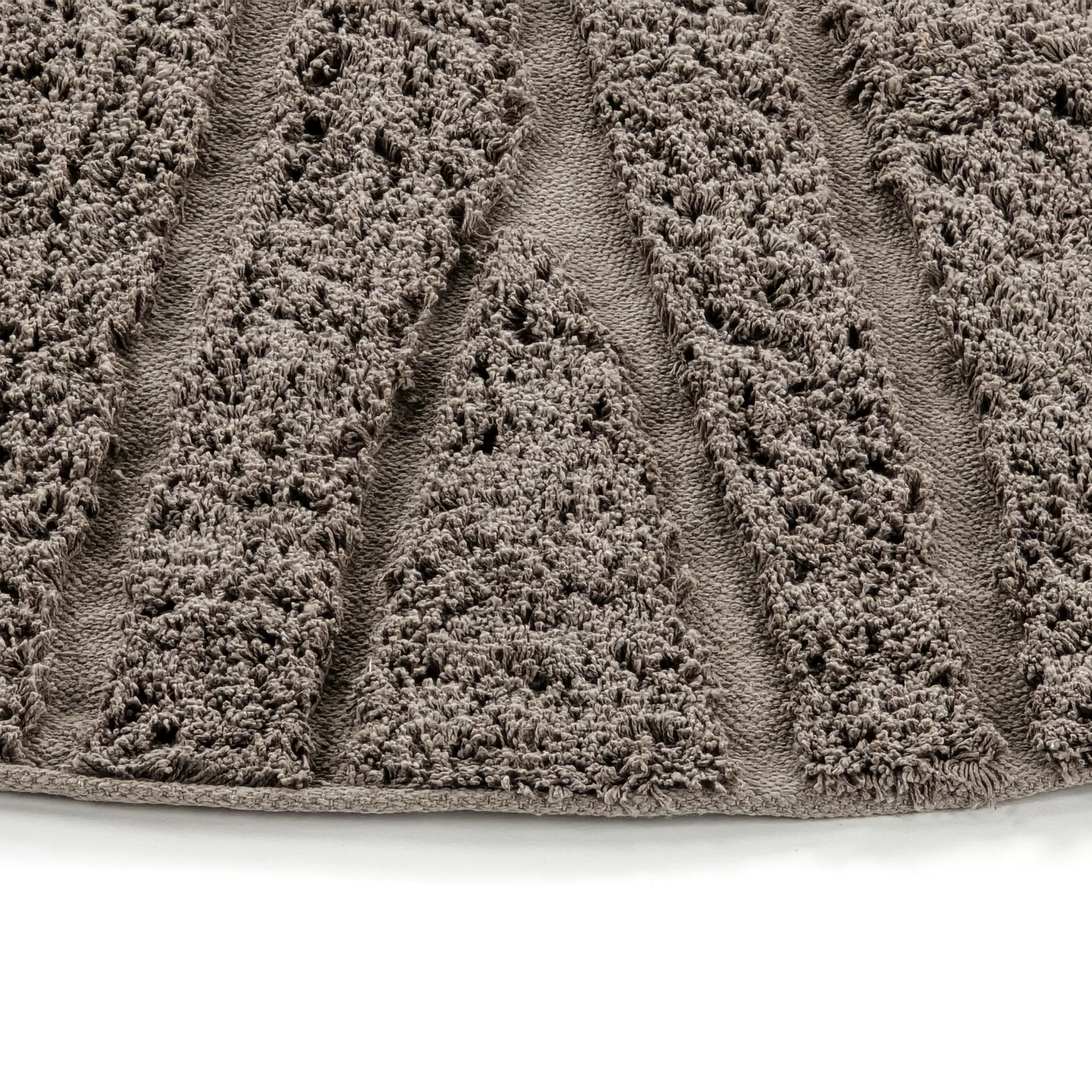 Rund matta - Farley Natural Cotton Shaggy (taupe)