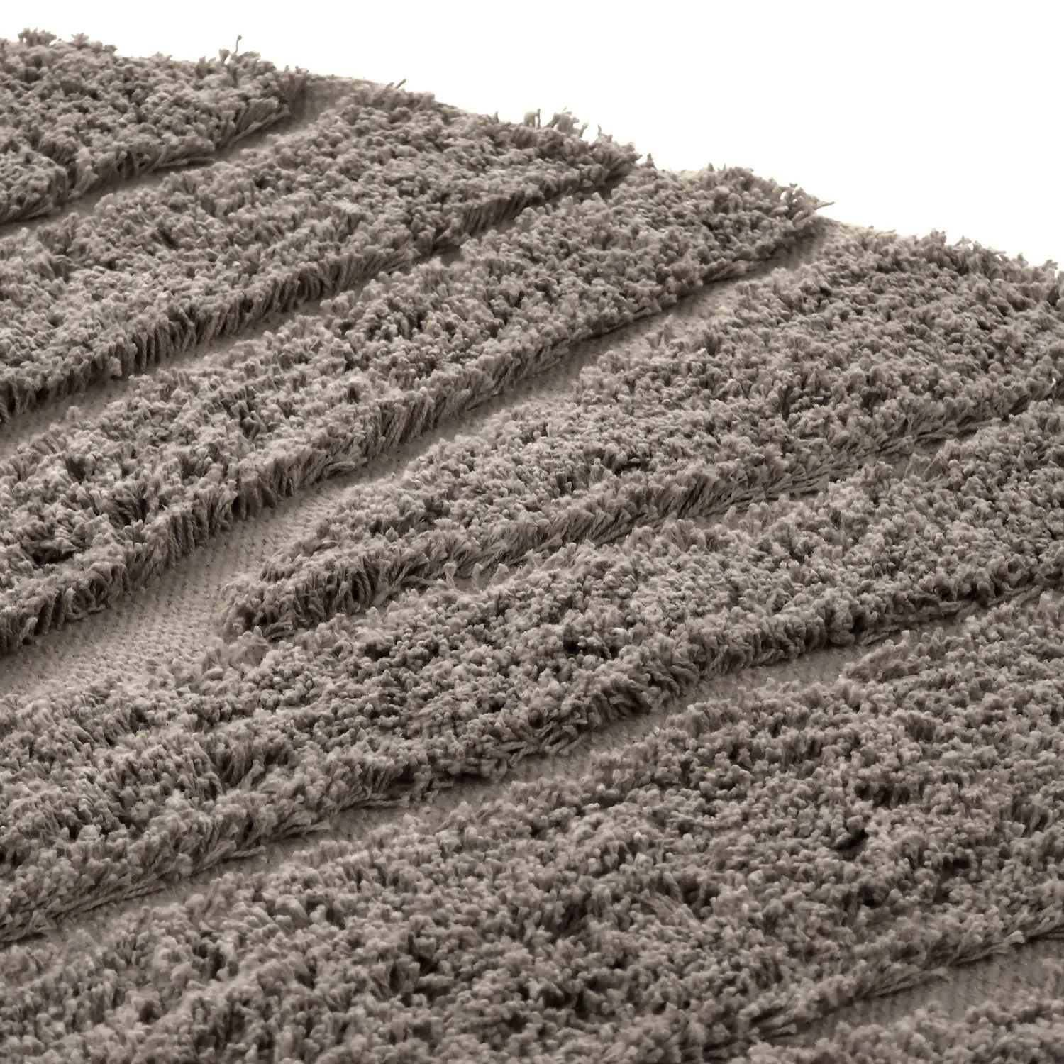 Rund matta - Farley Natural Cotton Shaggy (taupe)