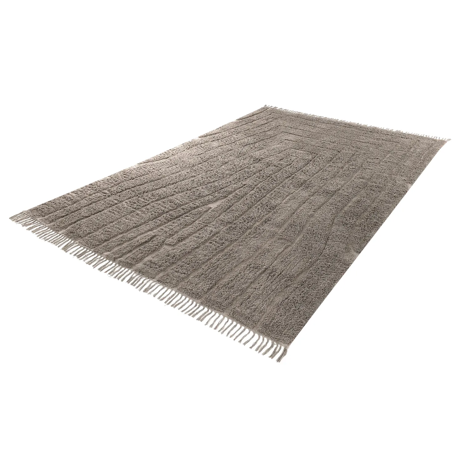 Ryamattor - Farley Natural Cotton Shaggy (taupe)