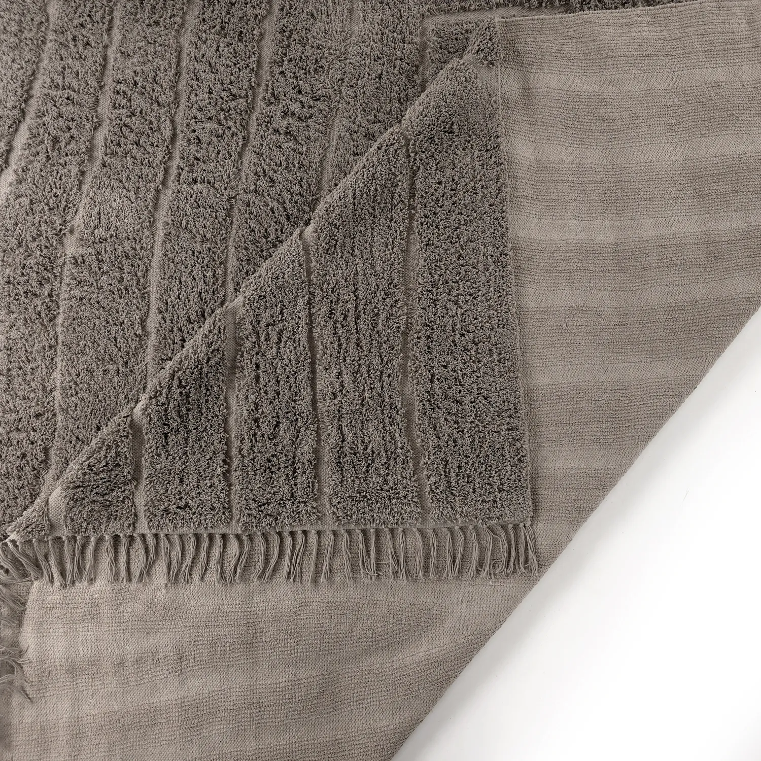Ryamattor - Farley Natural Cotton Shaggy (taupe)
