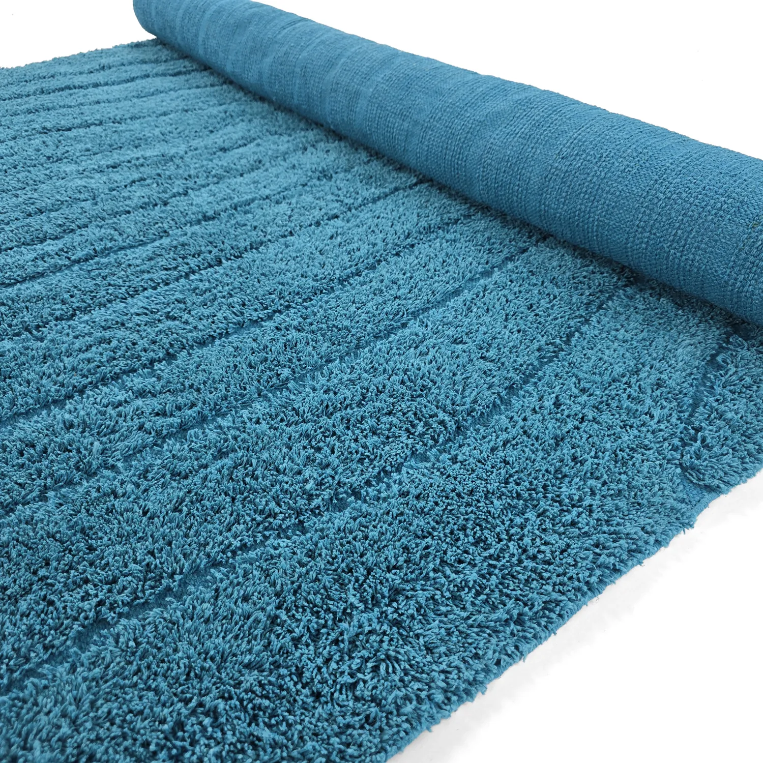 Ryamattor - Farley Natural Cotton Shaggy (turkos)